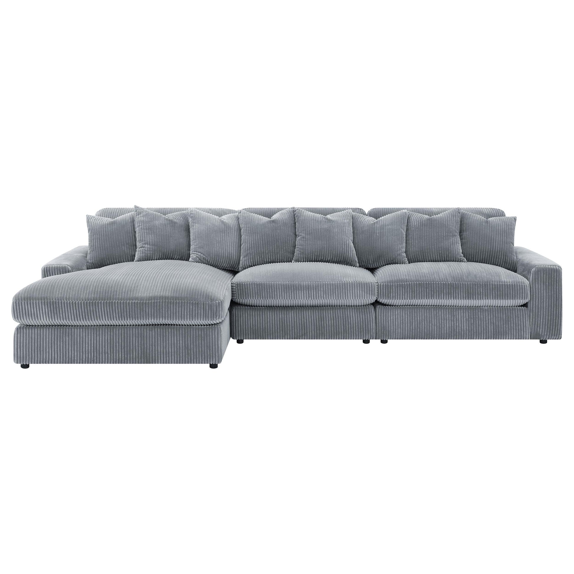  Coaster Furniture Blaine 509900-SET Upholstered Reversible Sectional Sofa - Fog IMAGE 4