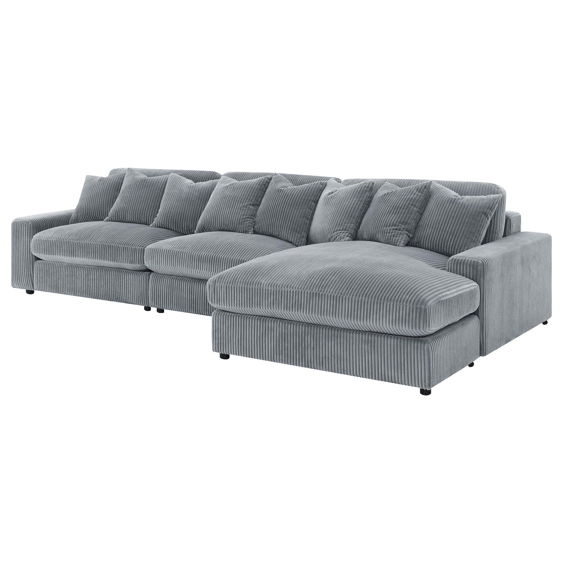  Coaster Furniture Blaine 509900-SET Upholstered Reversible Sectional Sofa - Fog IMAGE 5