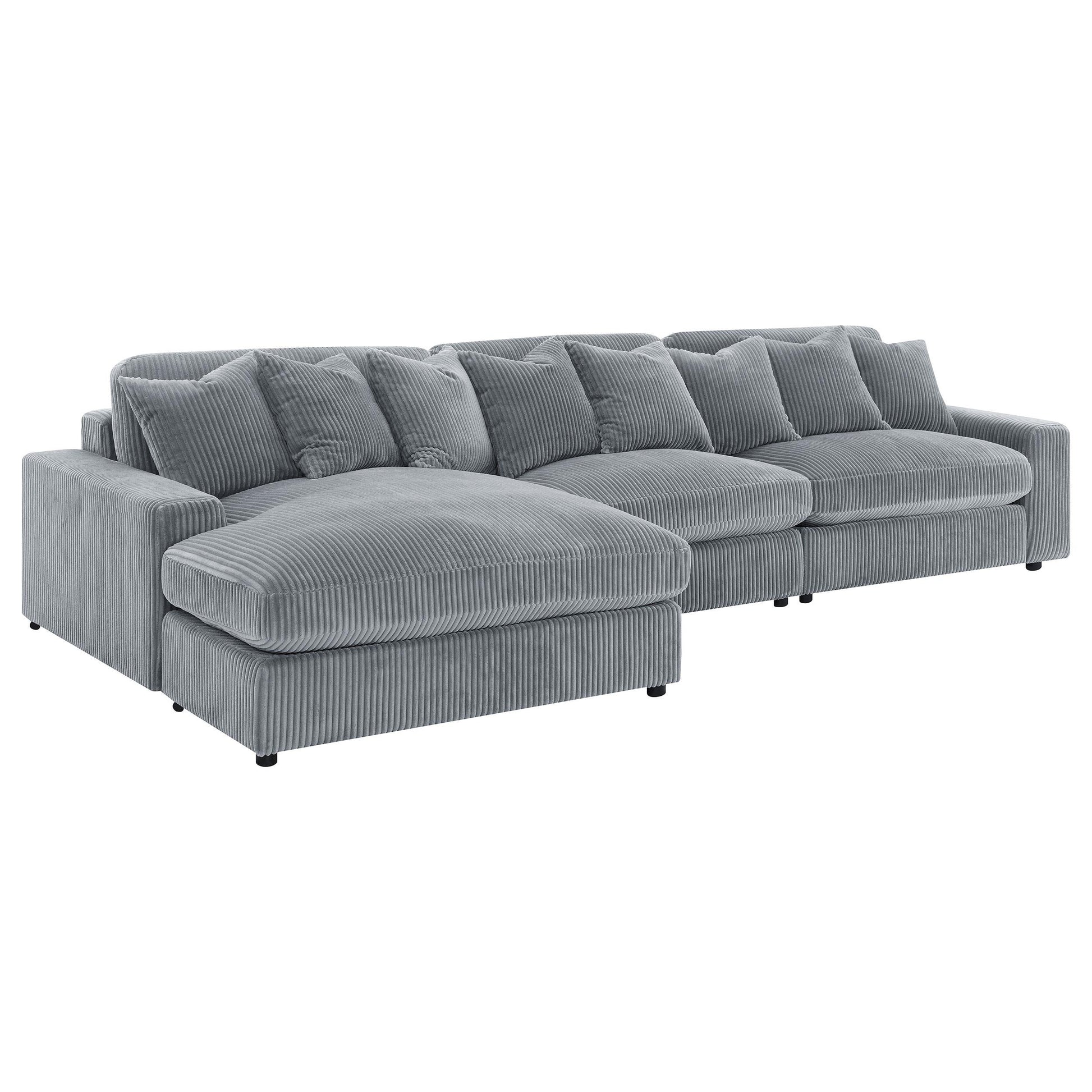  Coaster Furniture Blaine 509900-SET Upholstered Reversible Sectional Sofa - Fog IMAGE 6