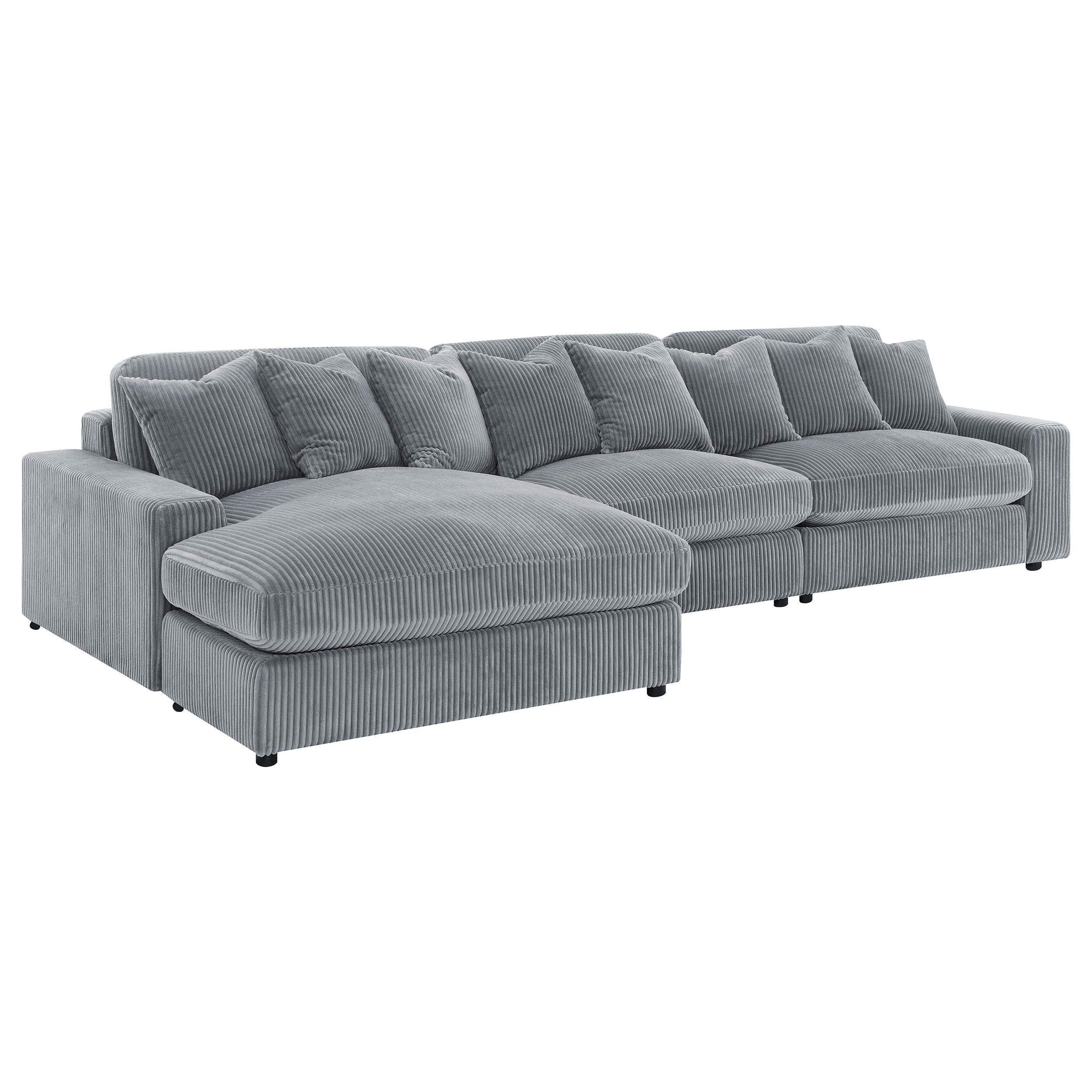  Coaster Furniture Blaine 509900-SET Upholstered Reversible Sectional Sofa - Fog IMAGE 6