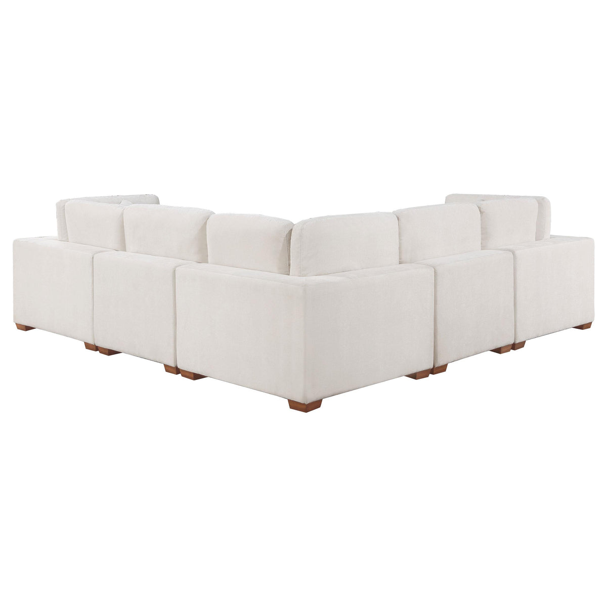  Coaster Furniture Lakeview 551461-SETA 5 pc Upholstered Modular Sectional Sofa - Ivory IMAGE 3