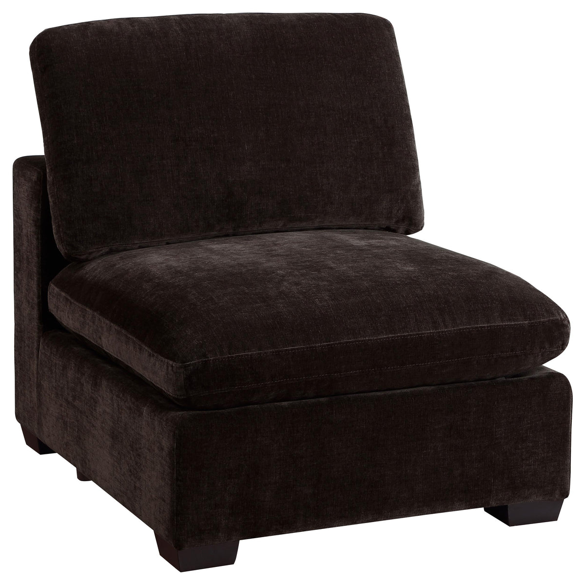  Coaster Furniture Lakeview 551464-SET 6 pc Upholstered Modular Sectional Sofa - Dark Chocolate IMAGE 2