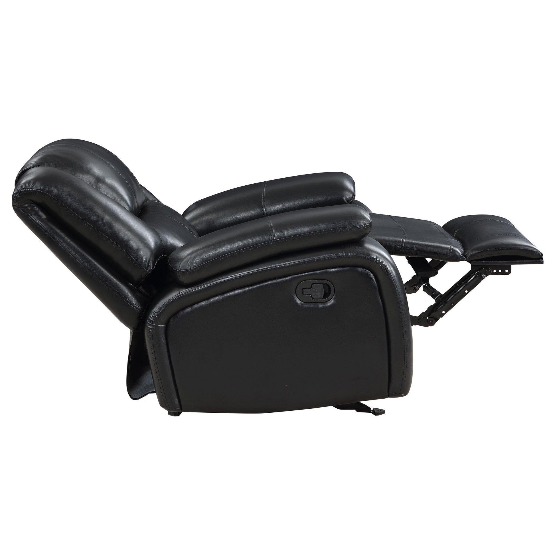  Coaster Furniture Camila 610246 Upholstered Glider Recliner Chair - Black IMAGE 7