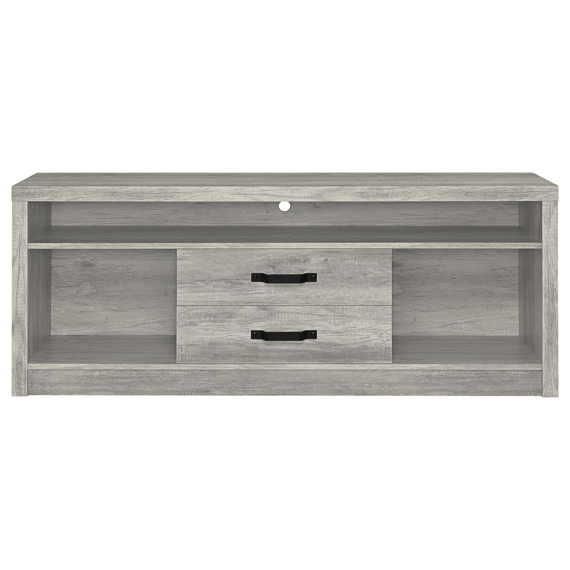  Coaster Furniture Burke 701024-SET 3-Piece Entertainment Center - Grey Driftwood IMAGE 4