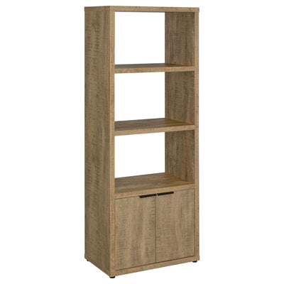  Coaster Furniture Tabby 701703 3-shelf Engineered Wood Media Tower - Mango IMAGE 1