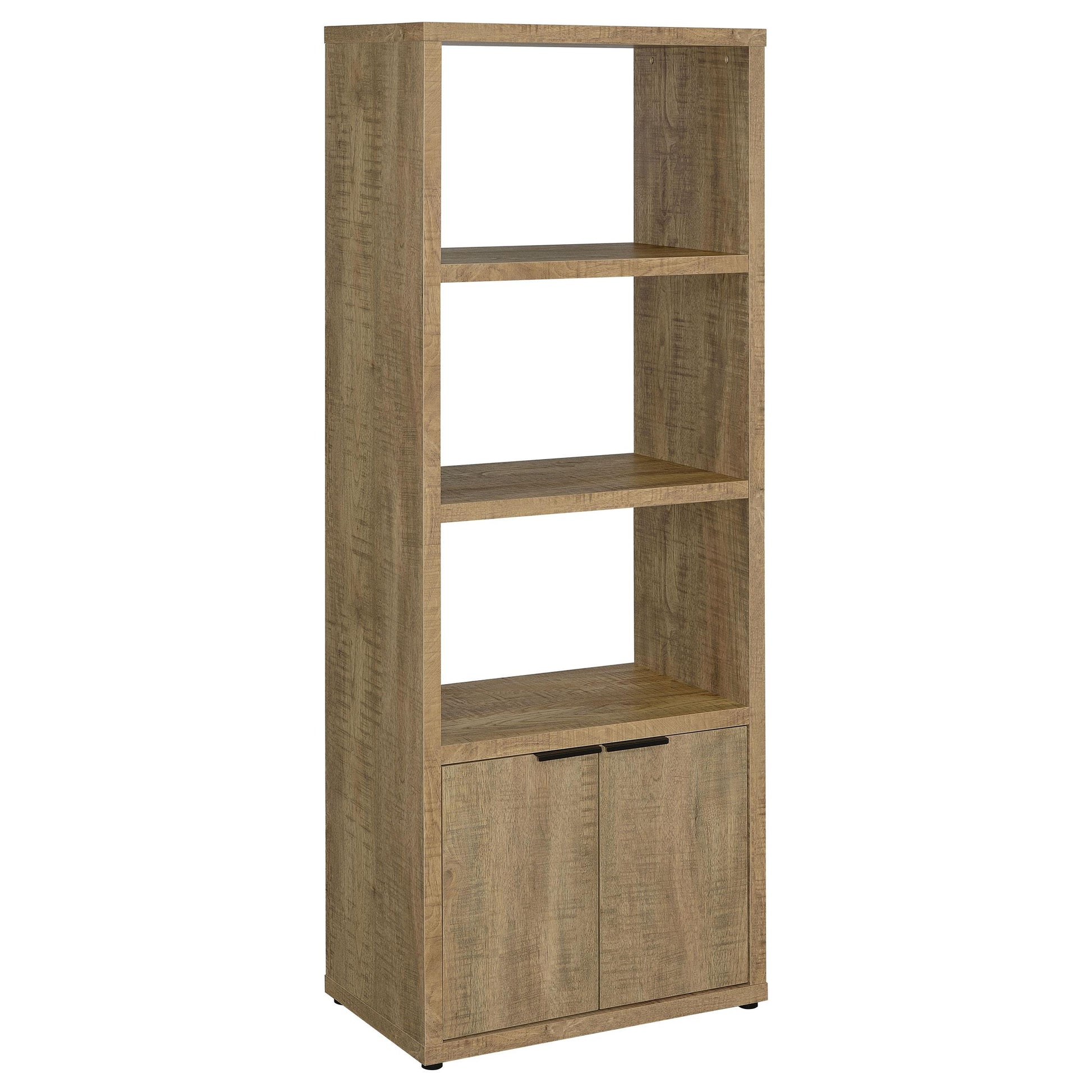  Coaster Furniture Tabby 701703 3-shelf Engineered Wood Media Tower - Mango IMAGE 1