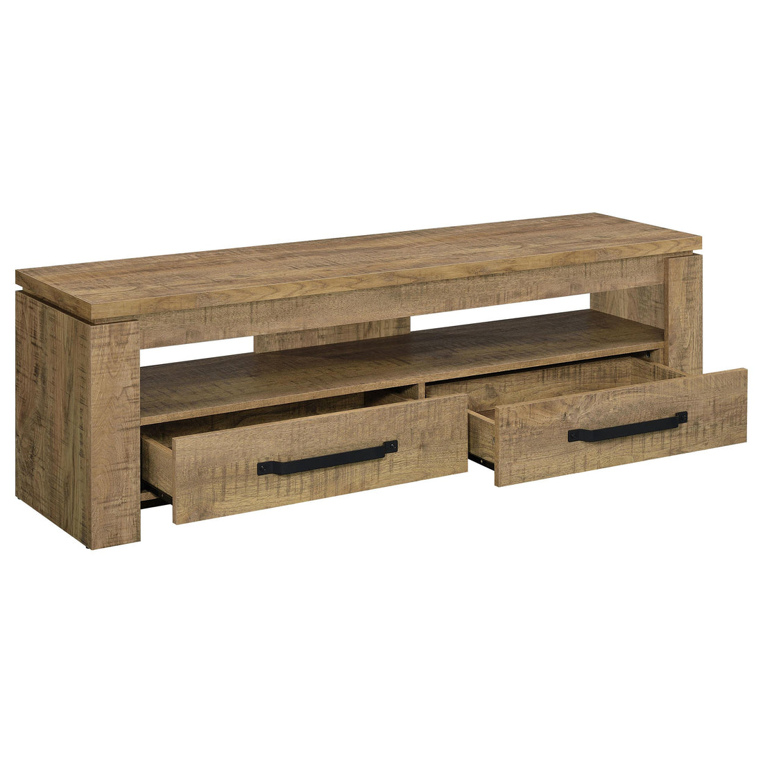  Coaster Furniture Elkton 701980 2-Drawer Engineered Wood 59" TV Stand - Mango IMAGE 1