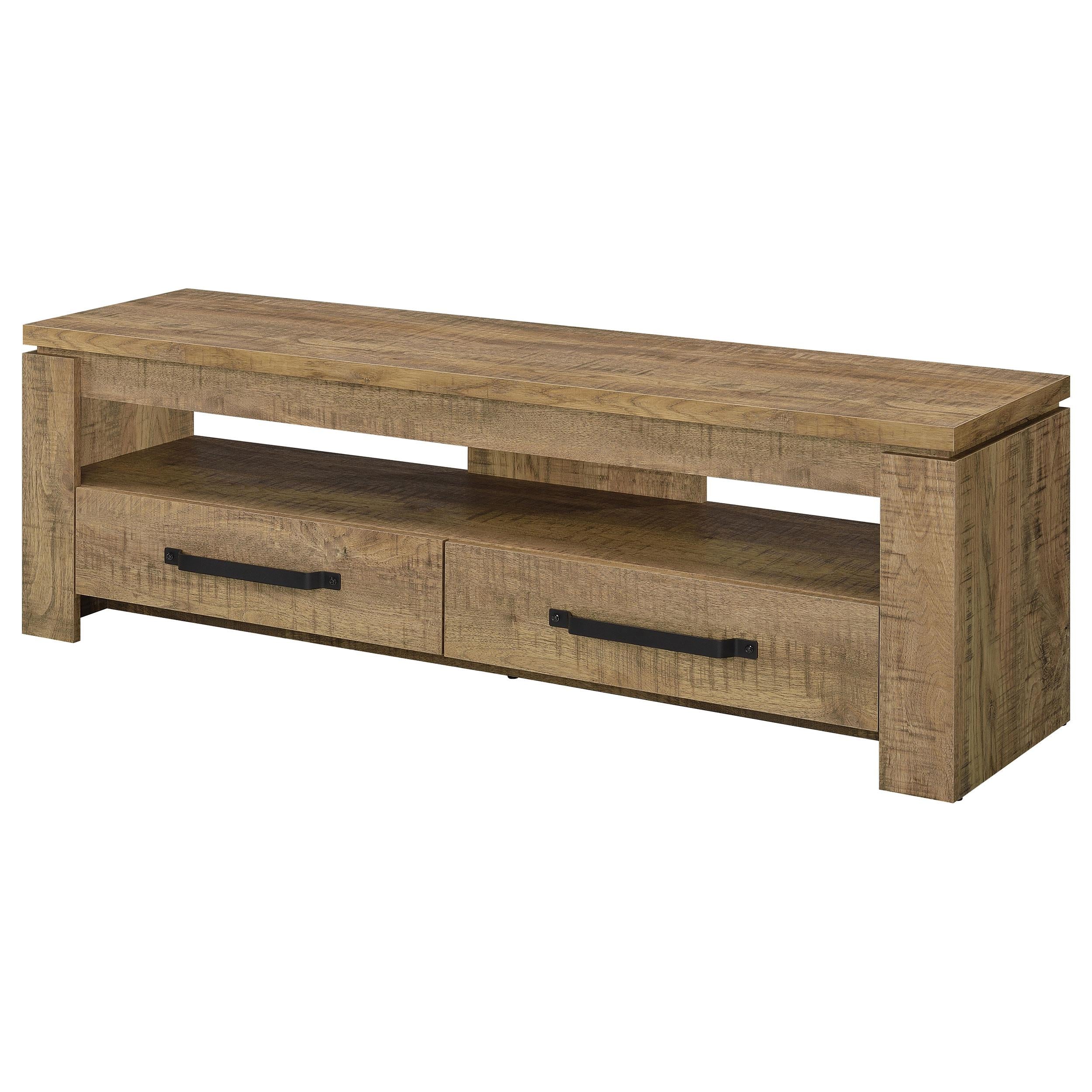  Coaster Furniture Elkton 701980 2-Drawer Engineered Wood 59" TV Stand - Mango IMAGE 4