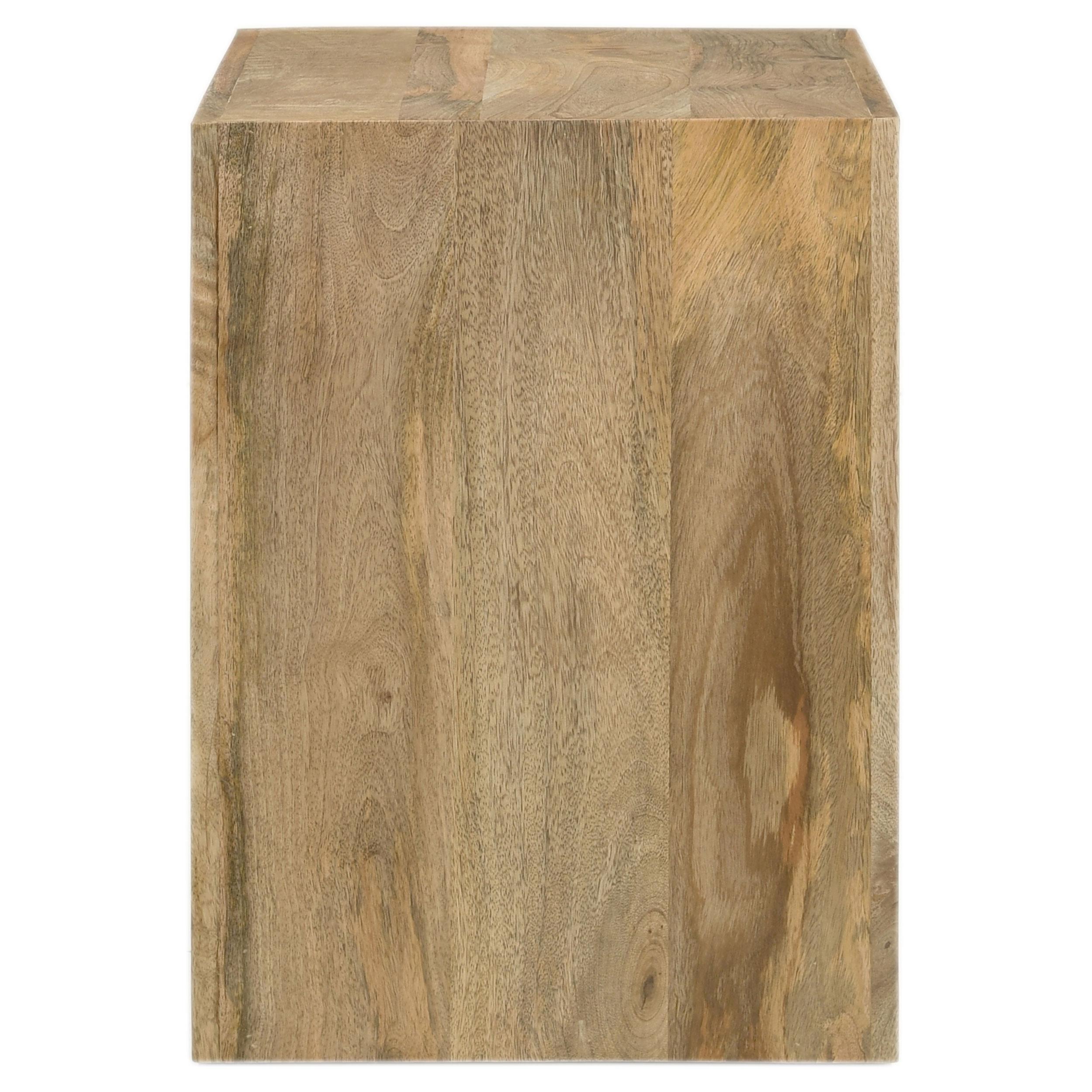  Coaster Furniture Benton 704837 Rectangular Solid Wood End Table - Natural IMAGE 4