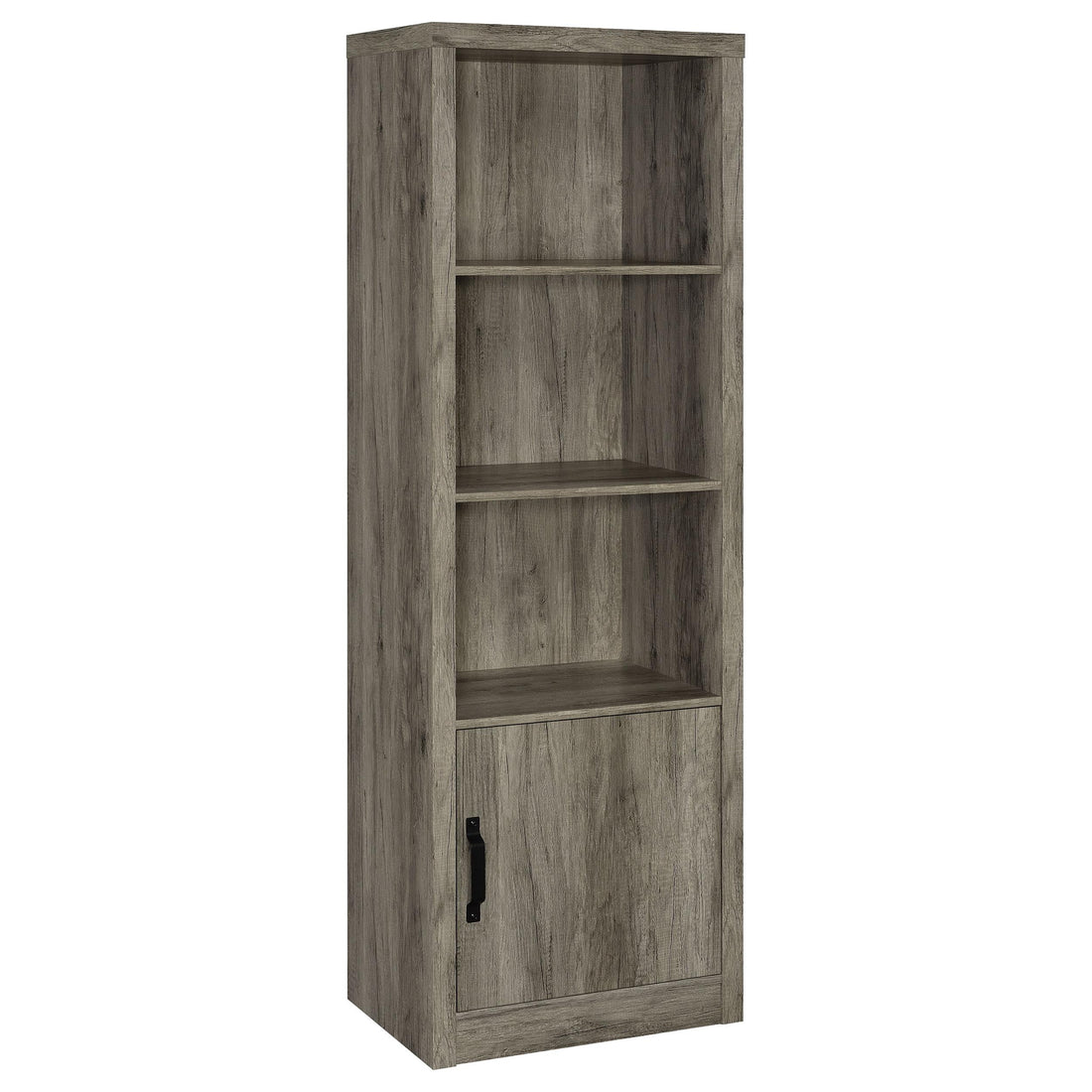  Coaster Furniture Burke 707726 3-shelf Engineered Wood Media Tower - Grey Driftwood IMAGE 1