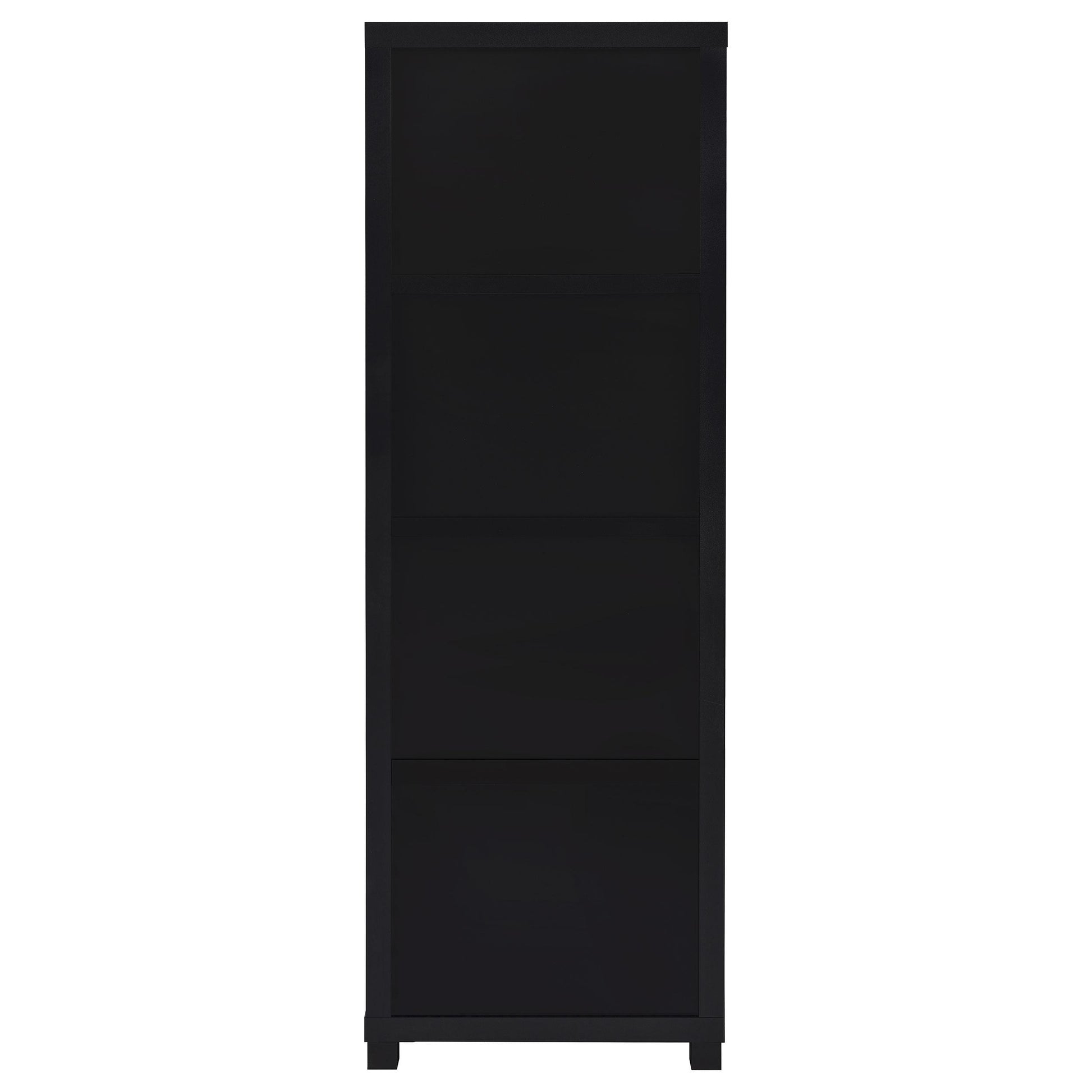  Coaster Furniture Jupiter 707756 3-shelf Engineered Wood Media Tower - Black IMAGE 7