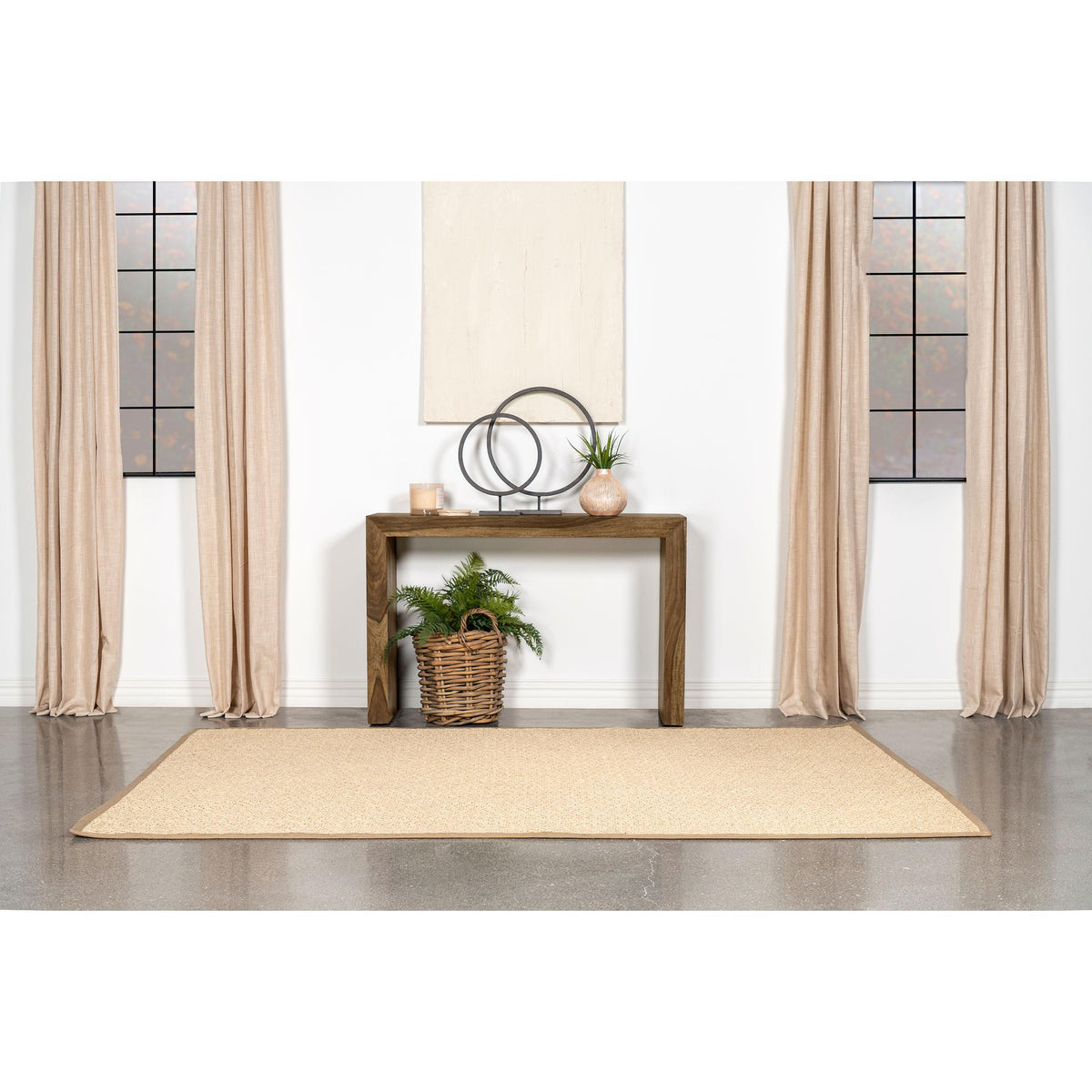  Coaster Furniture Odilia 708419 Rectangular Solid Wood Entryway Console Table - Auburn IMAGE 2