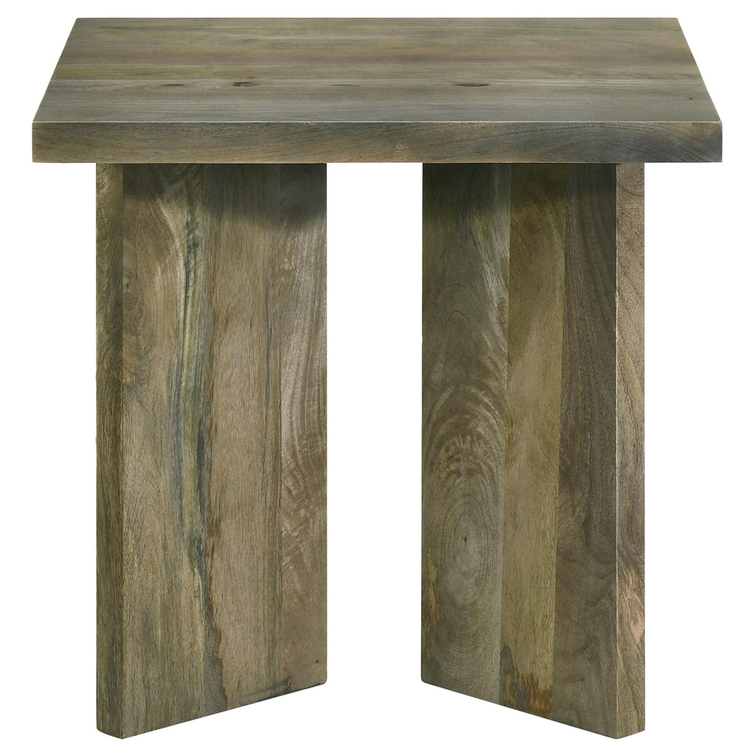  Coaster Furniture Andando 708497 Square Solid Wood End Table - Mango Brown IMAGE 1