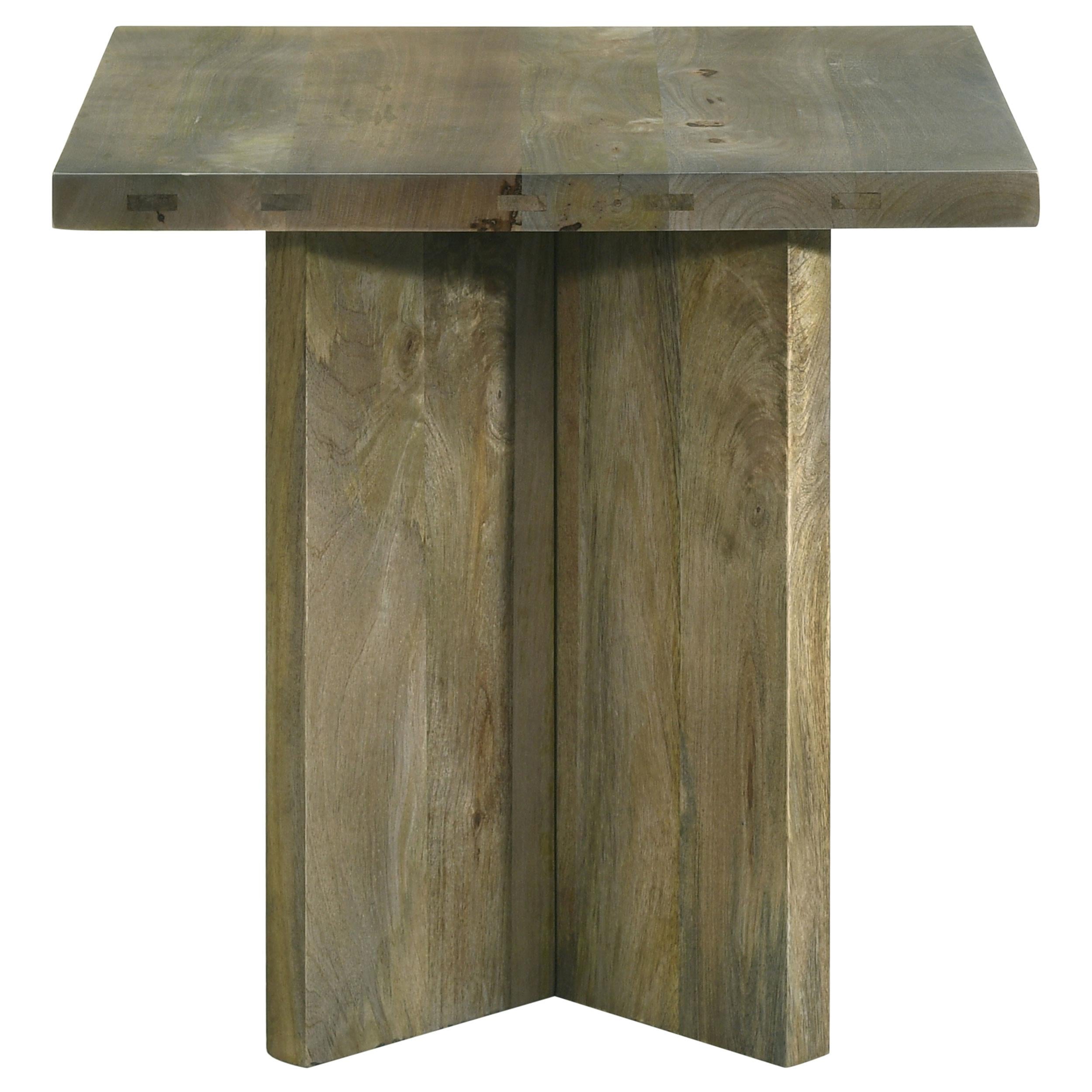  Coaster Furniture Andando 708497 Square Solid Wood End Table - Mango Brown IMAGE 3