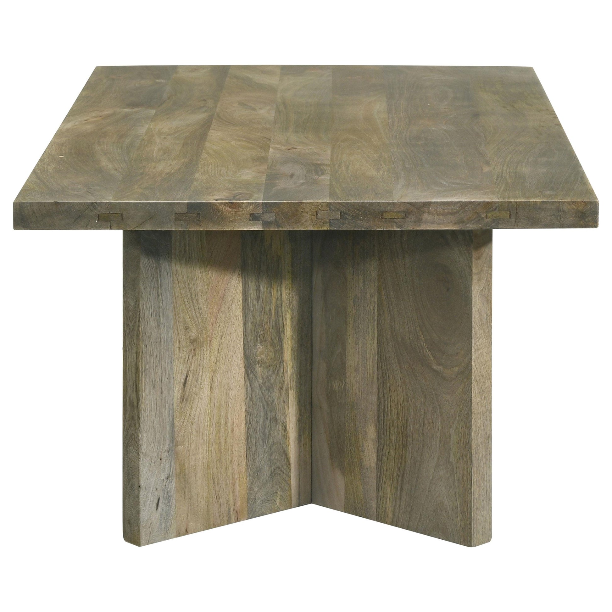  Coaster Furniture Andando 708498 Rectangular Solid Wood Coffee Table - Mango Brown IMAGE 3