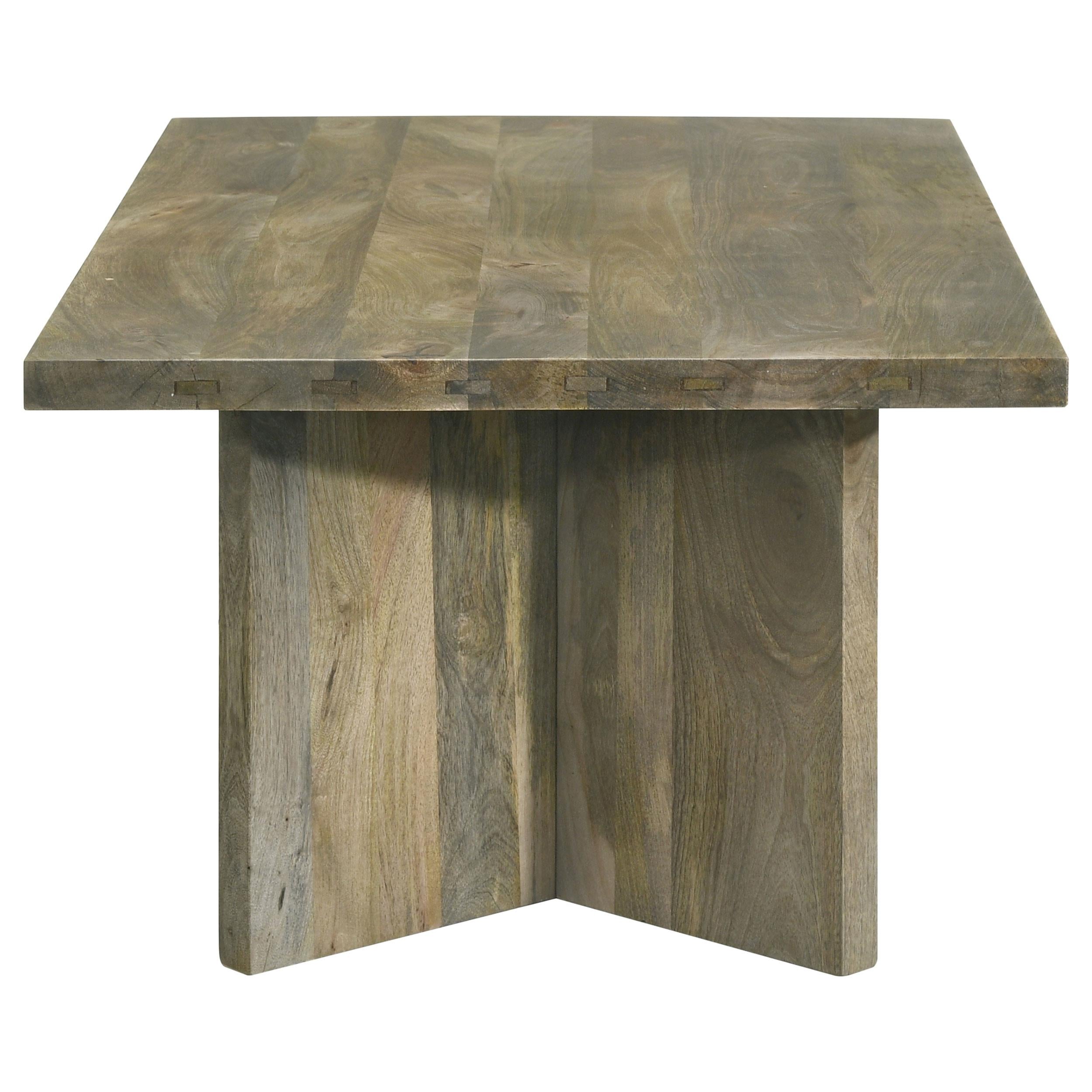  Coaster Furniture Andando 708498 Rectangular Solid Wood Coffee Table - Mango Brown IMAGE 3