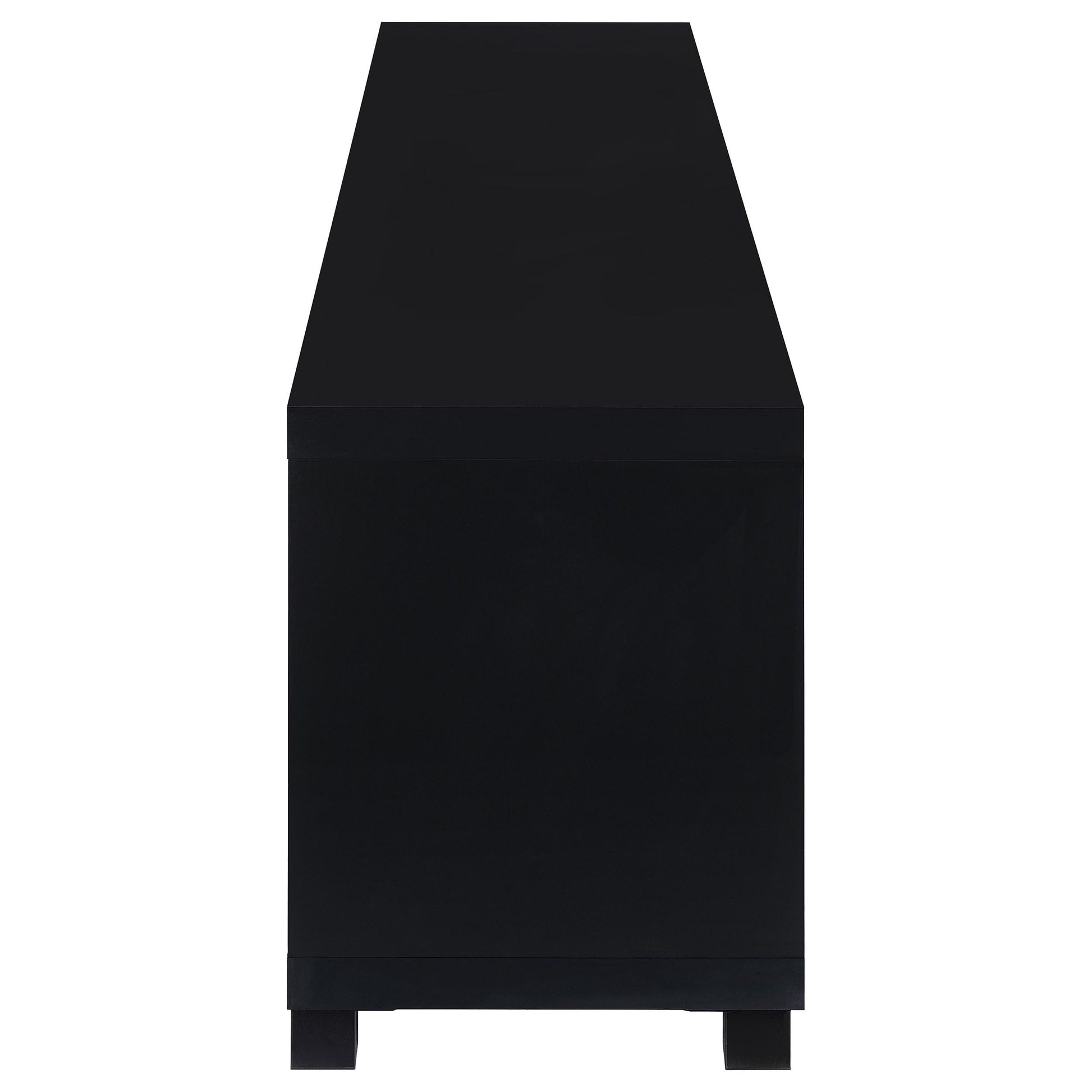  Coaster Furniture Jupiter 736303 4-door Engineered Wood 79-inch TV Stand - Black IMAGE 6