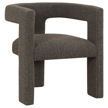  Coaster Furniture Petra 902880 Boucle Upholstered Accent Side Chair - Chocolate Brown IMAGE 1