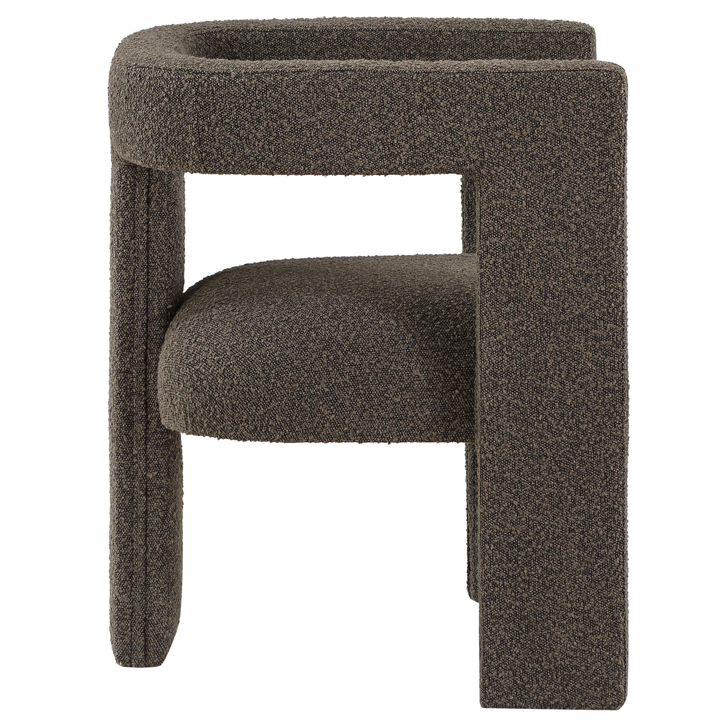  Coaster Furniture Petra 902880 Boucle Upholstered Accent Side Chair - Chocolate Brown IMAGE 8