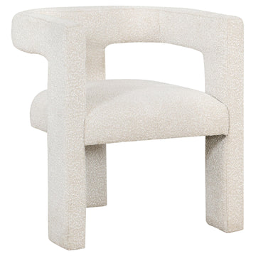  Coaster Furniture Petra 902881 Boucle Upholstered Accent Side Chair - White IMAGE 1