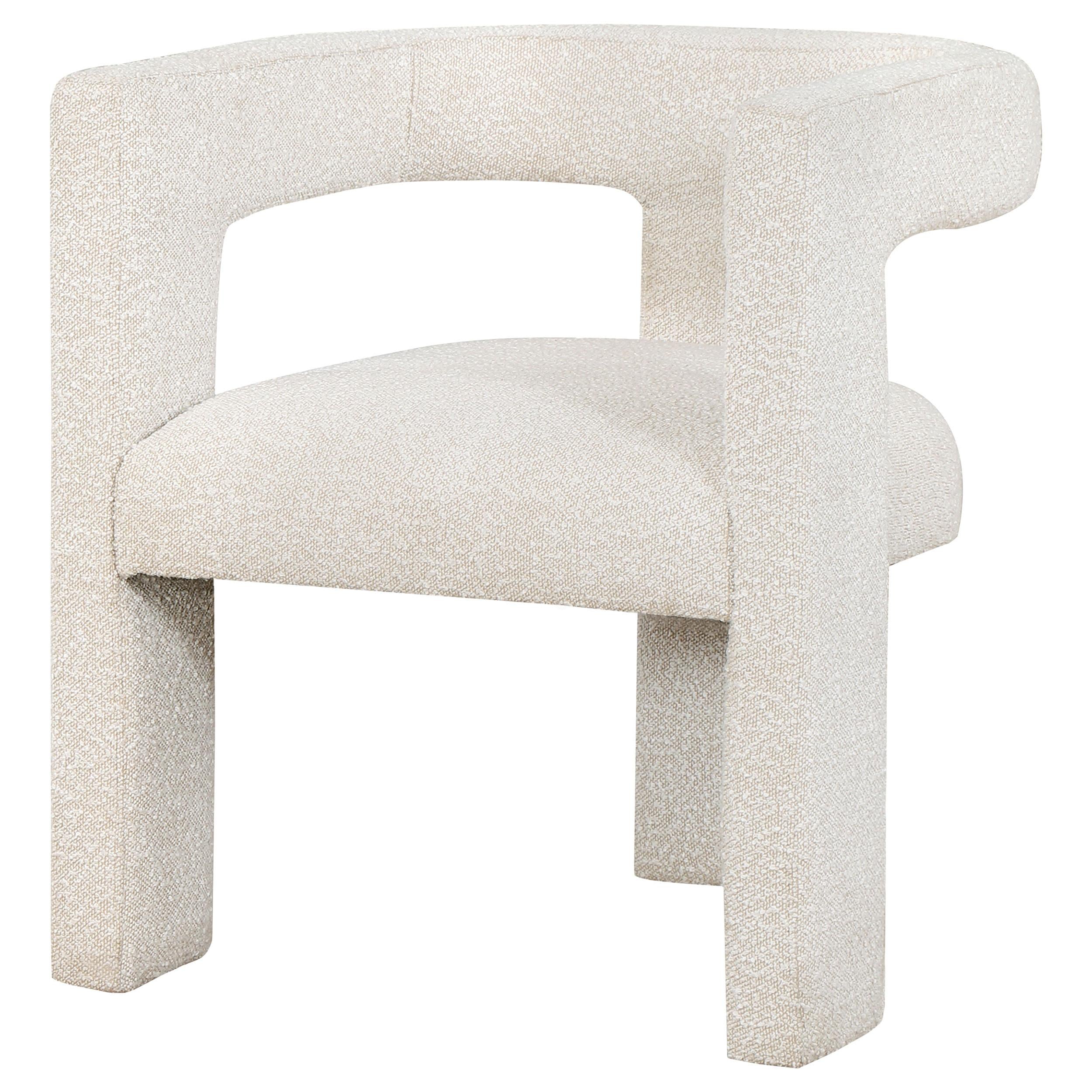  Coaster Furniture Petra 902881 Boucle Upholstered Accent Side Chair - White IMAGE 4