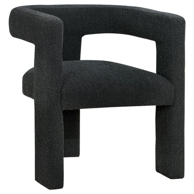  Coaster Furniture Petra 902882 Boucle Upholstered Accent Side Chair - Black IMAGE 1