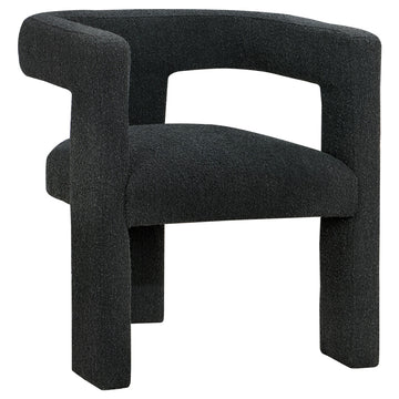  Coaster Furniture Petra 902882 Boucle Upholstered Accent Side Chair - Black IMAGE 1