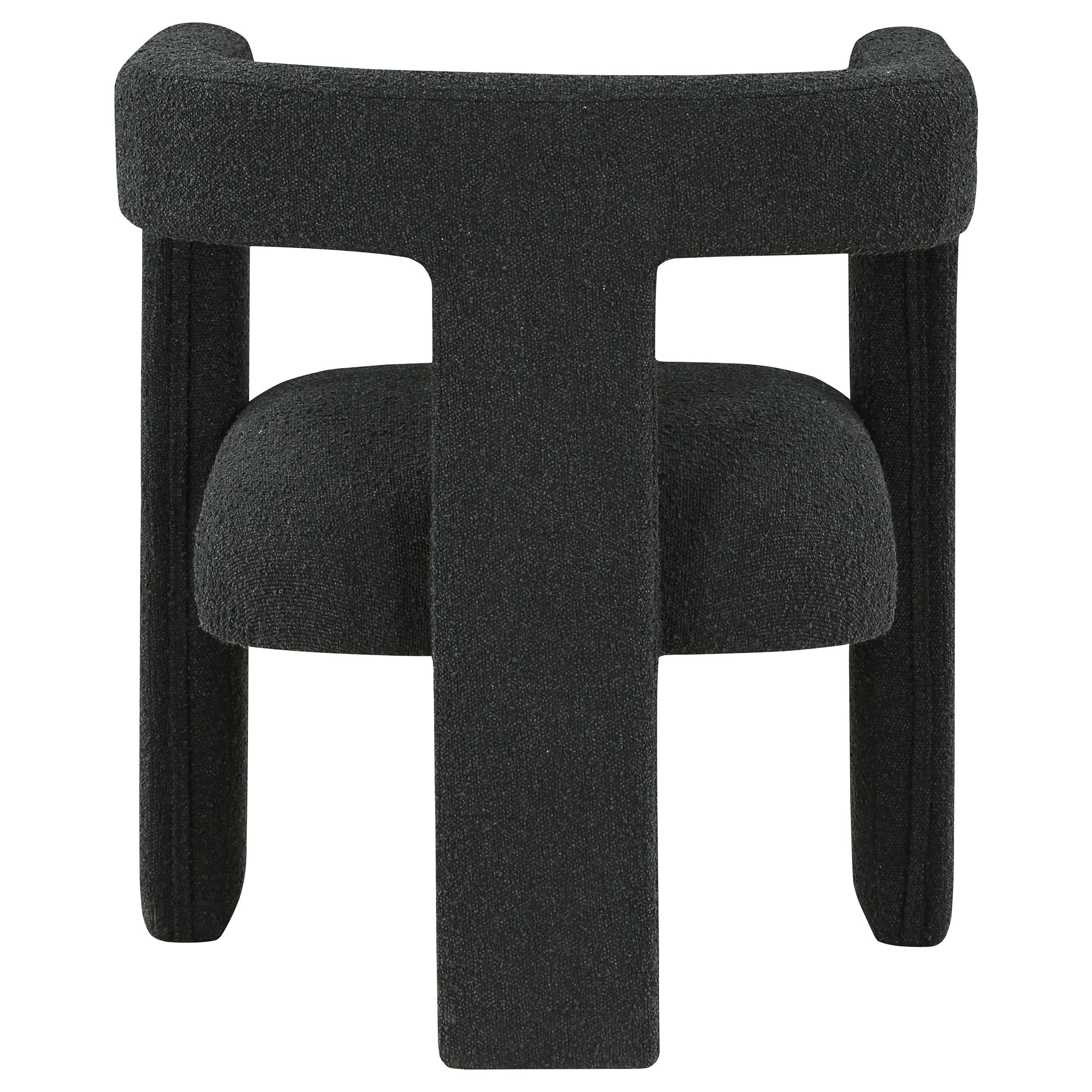  Coaster Furniture Petra 902882 Boucle Upholstered Accent Side Chair - Black IMAGE 6