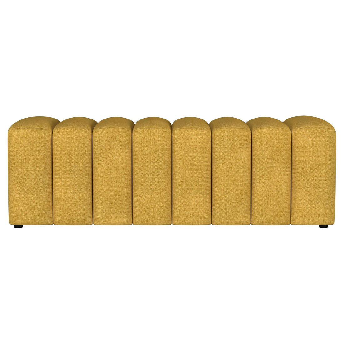  Coaster Furniture Summer 910292 Fabric Upholstered Tufted Accent Bench - Mustard Yellow IMAGE 1