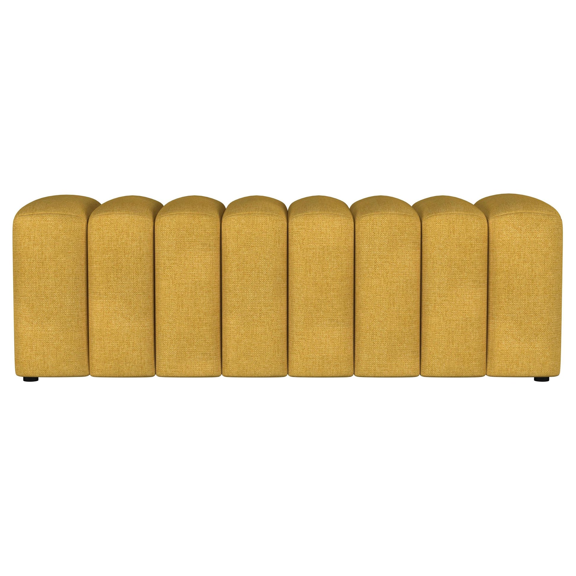  Coaster Furniture Summer 910292 Fabric Upholstered Tufted Accent Bench - Mustard Yellow IMAGE 2