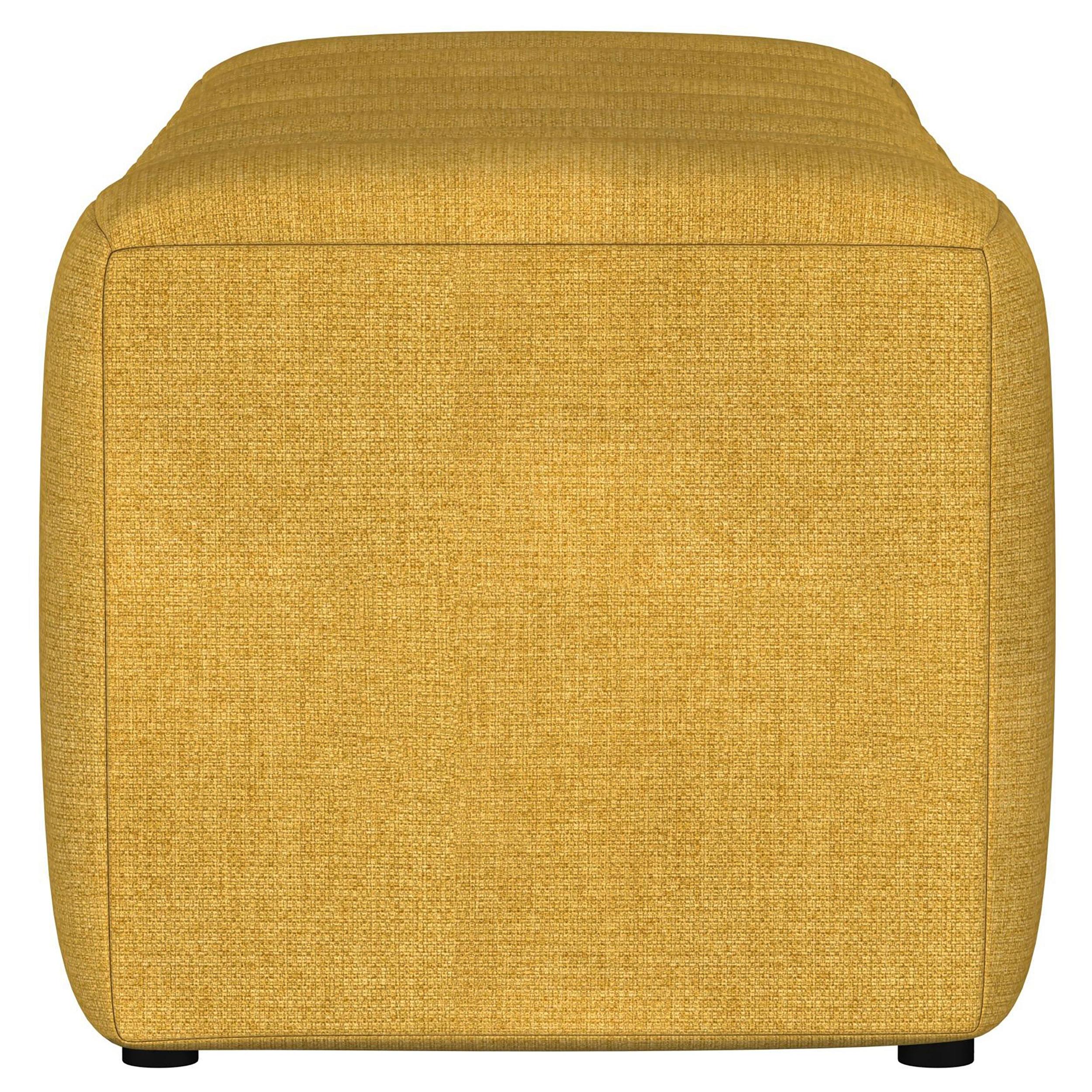  Coaster Furniture Summer 910292 Fabric Upholstered Tufted Accent Bench - Mustard Yellow IMAGE 4