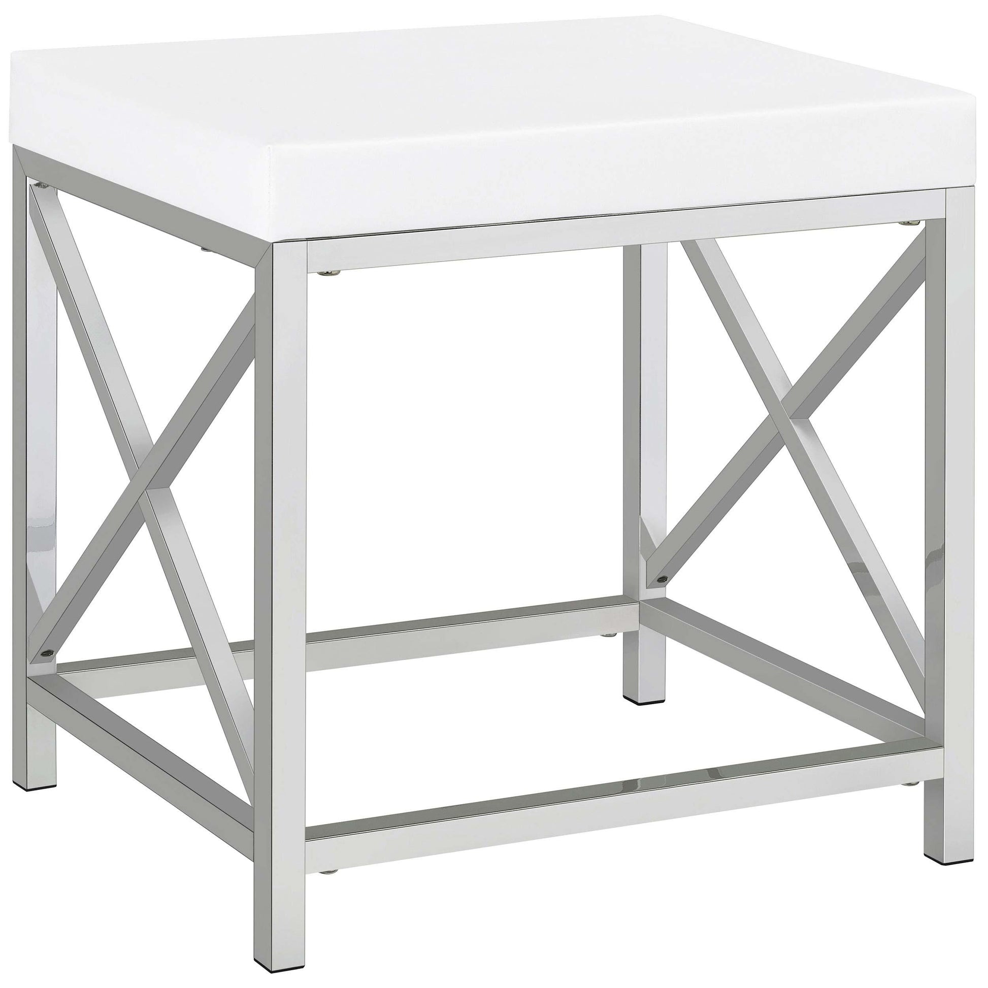  Coaster Furniture Eliza 936164 Vanity Set with Lighting & Stool - White and Chrome IMAGE 18