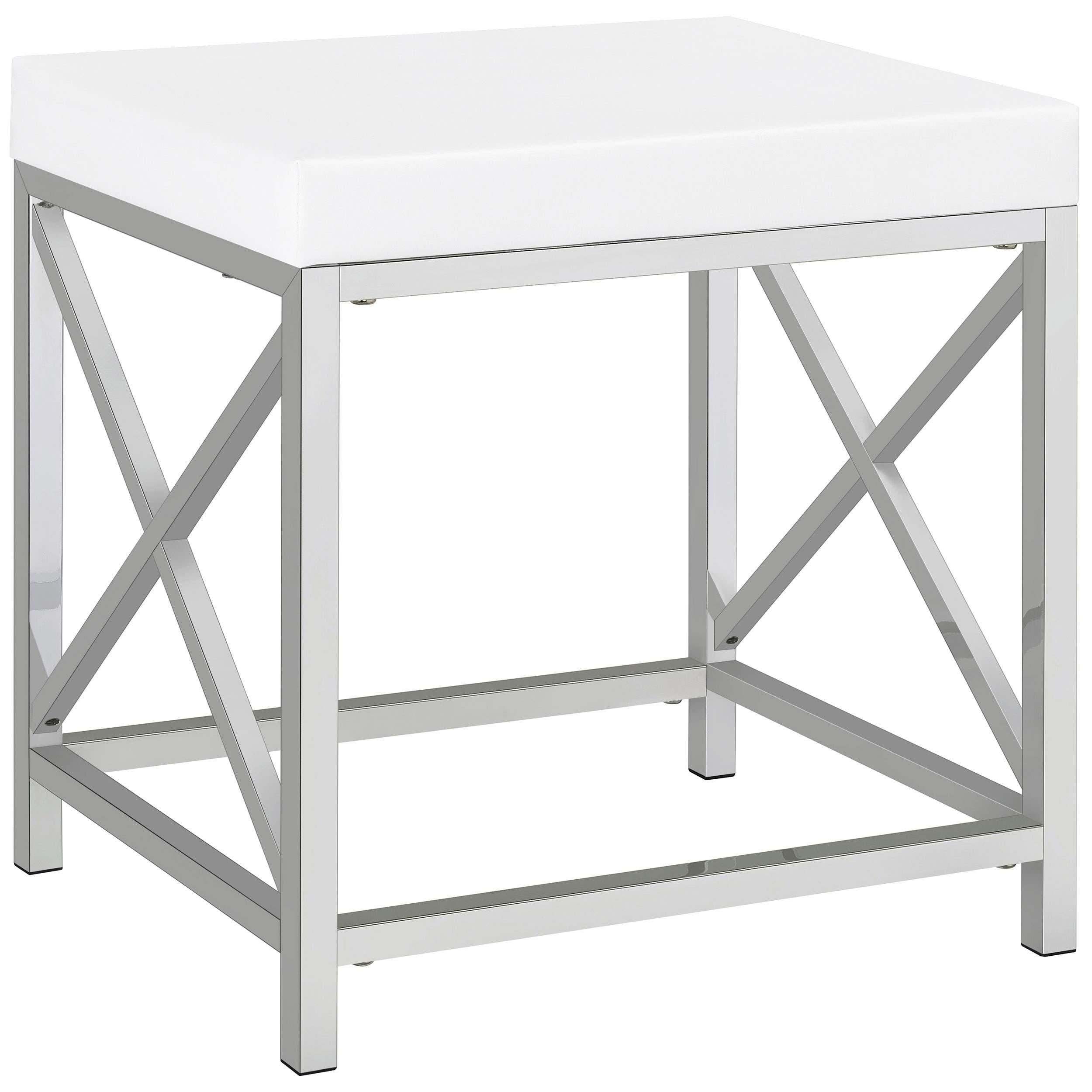  Coaster Furniture Eliza 936164 Vanity Set with Lighting & Stool - White and Chrome IMAGE 18