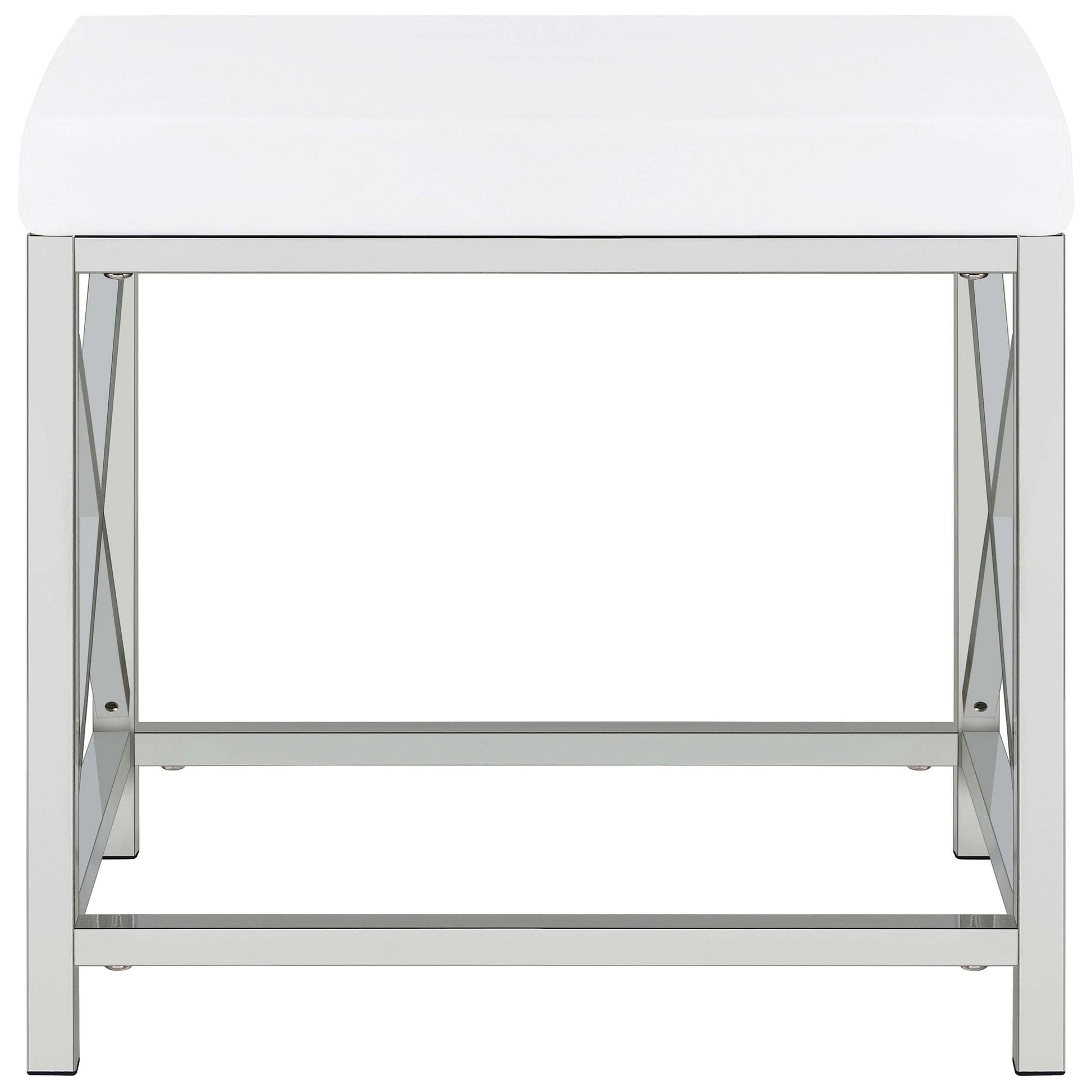  Coaster Furniture Eliza 936164 Vanity Set with Lighting & Stool - White and Chrome IMAGE 19
