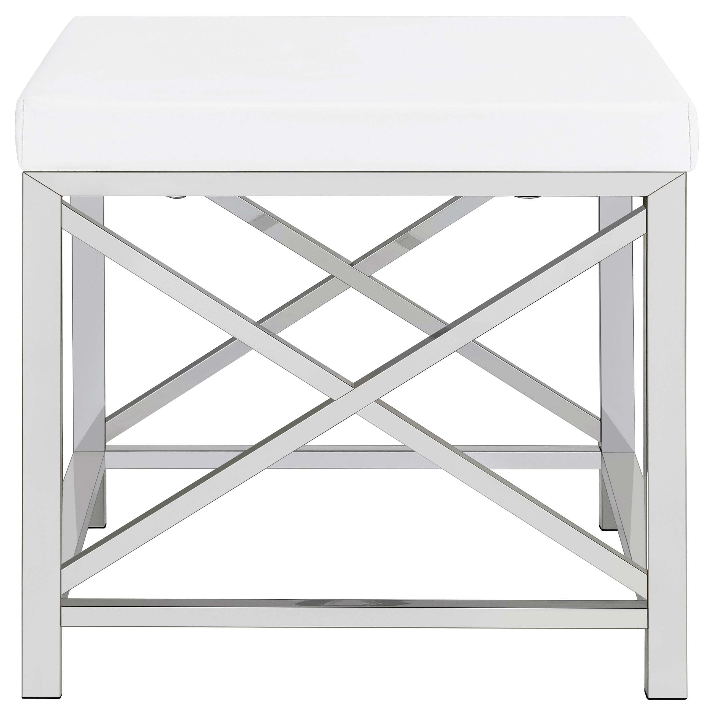  Coaster Furniture Eliza 936164 Vanity Set with Lighting & Stool - White and Chrome IMAGE 20