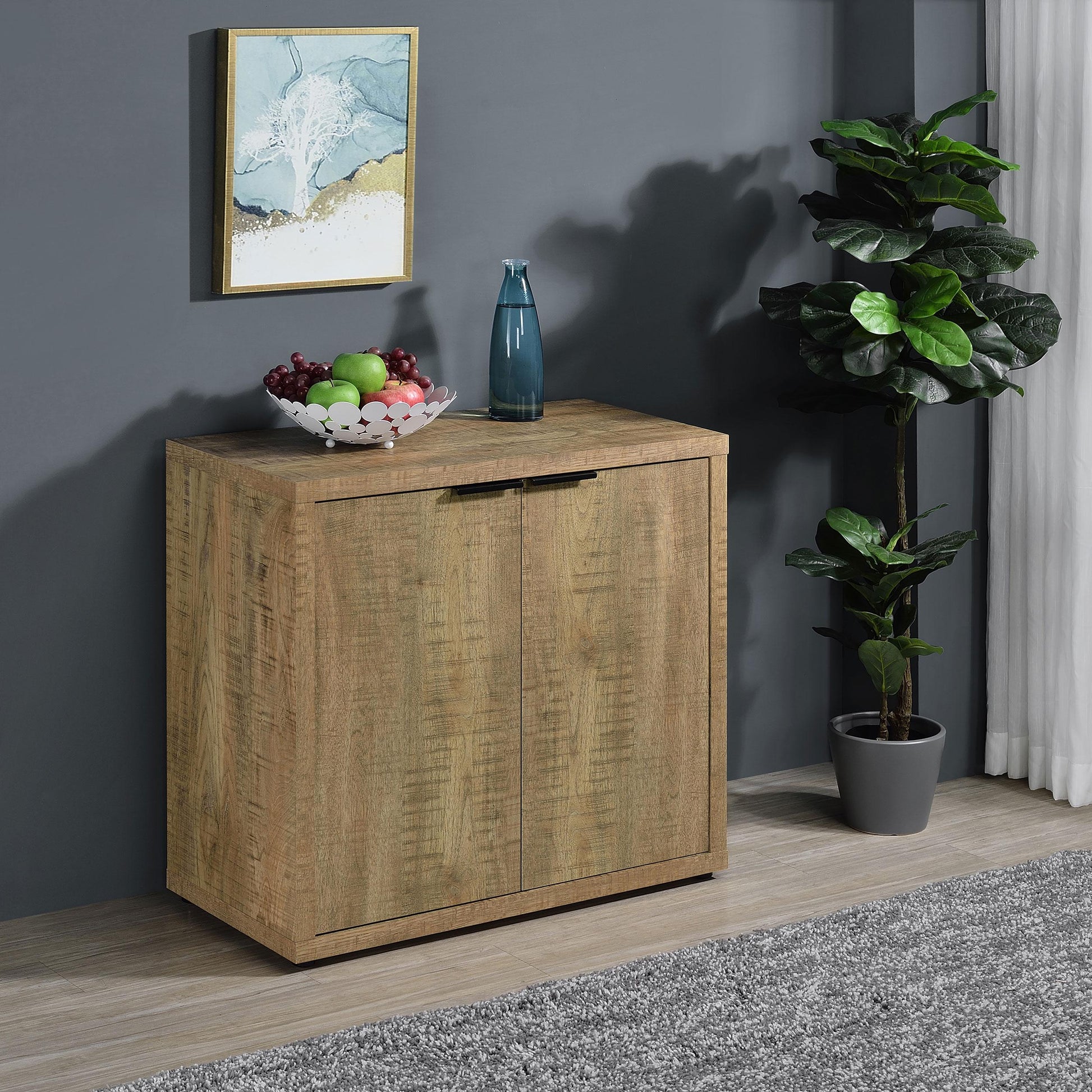  Coaster Furniture Pepita 950394 2-door Engineered Wood Accent Cabinet - Mango Brown IMAGE 2