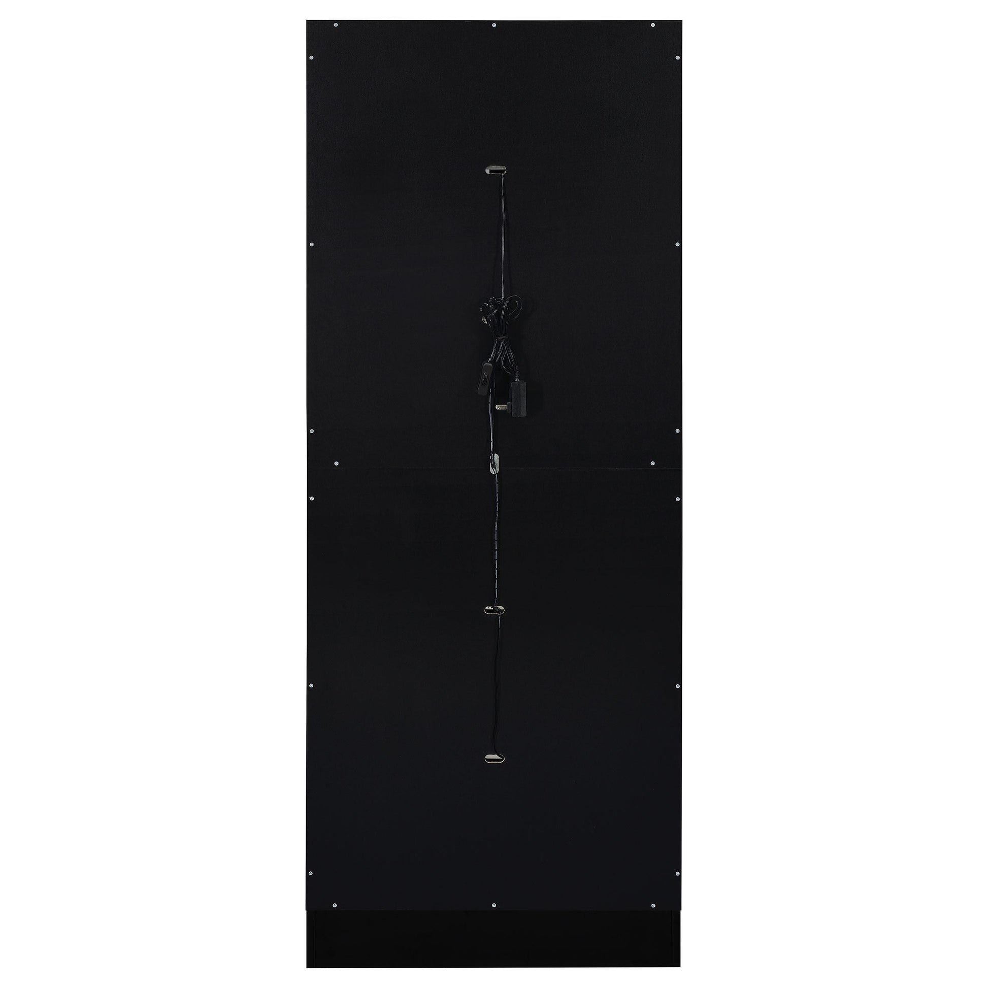  Coaster Furniture Cabra 950398 4-door LED Curio Display Cabinet - Black High Gloss IMAGE 10