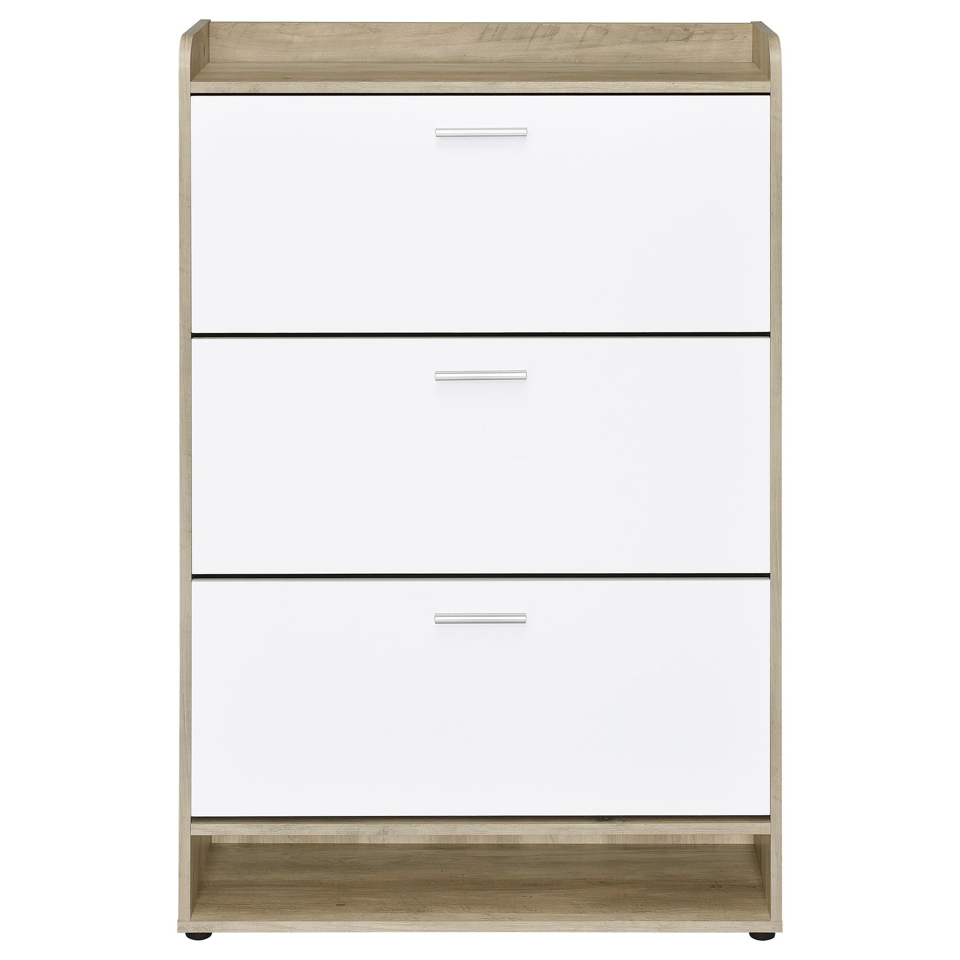  Coaster Furniture Denia 950403 3-tier Engineered Wood Shoe Cabinet - White IMAGE 5