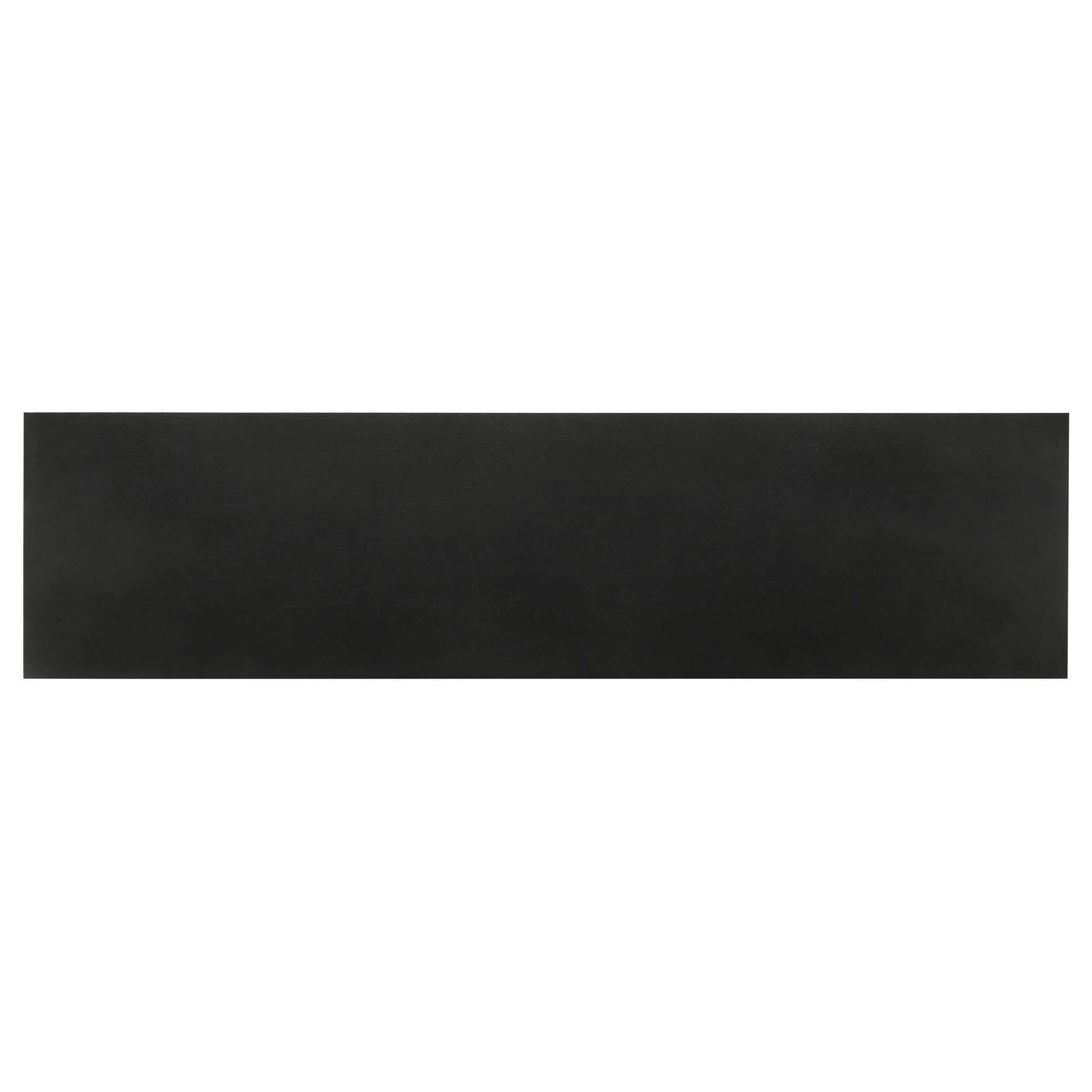  Coaster Furniture Riddell 959631 4-door Wood Reeding Accent Cabinet - Matte Black IMAGE 10