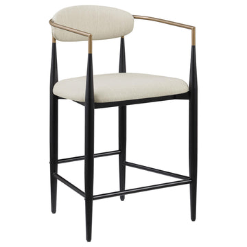  Coaster Furniture Tina 121184 Fabric Upholstered Counter Chair - Beige IMAGE 1