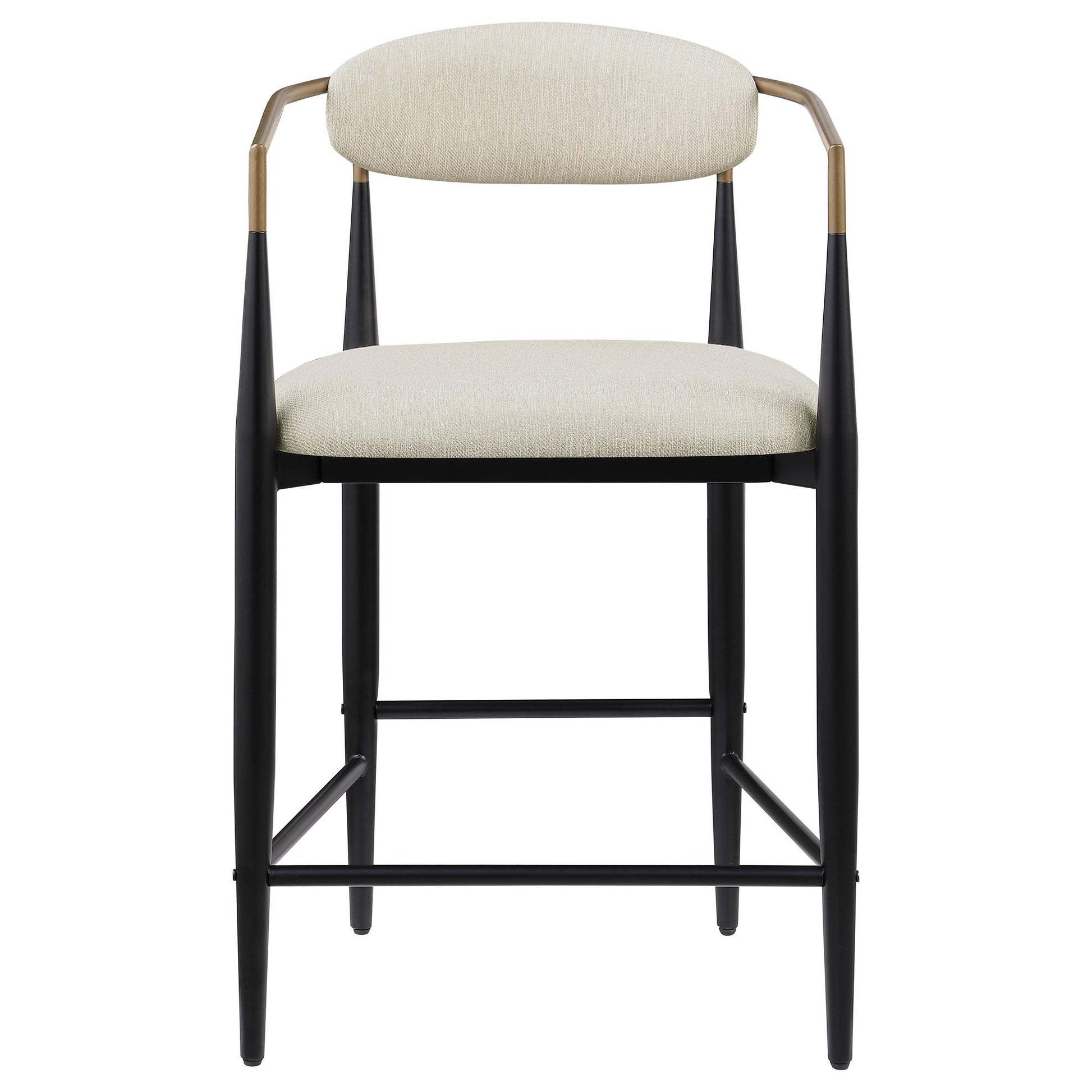  Coaster Furniture Tina 121184 Fabric Upholstered Counter Chair - Beige IMAGE 2