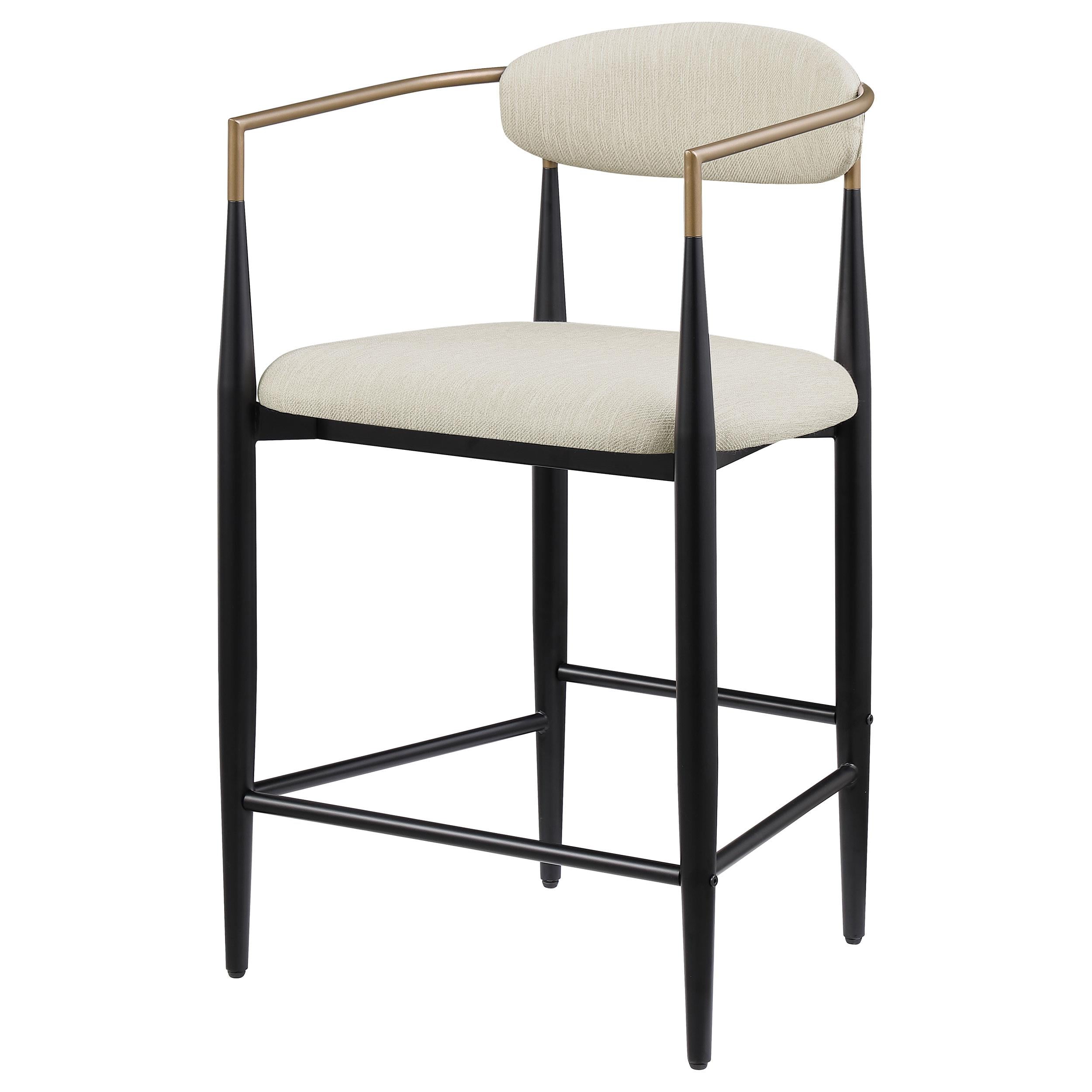  Coaster Furniture Tina 121184 Fabric Upholstered Counter Chair - Beige IMAGE 3
