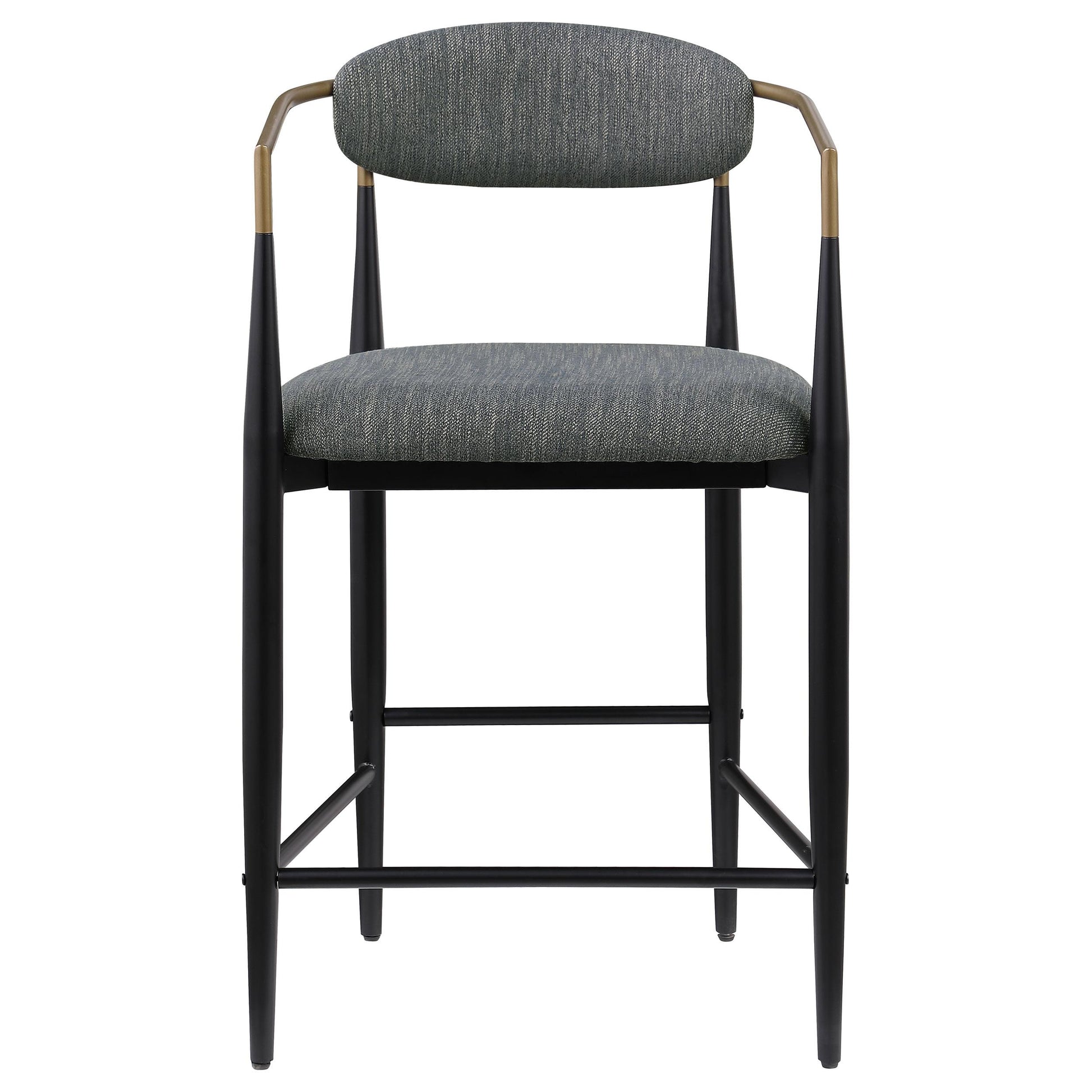  Coaster Furniture Tina 121186 Fabric Upholstered Counter Chair - Dark Grey IMAGE 2