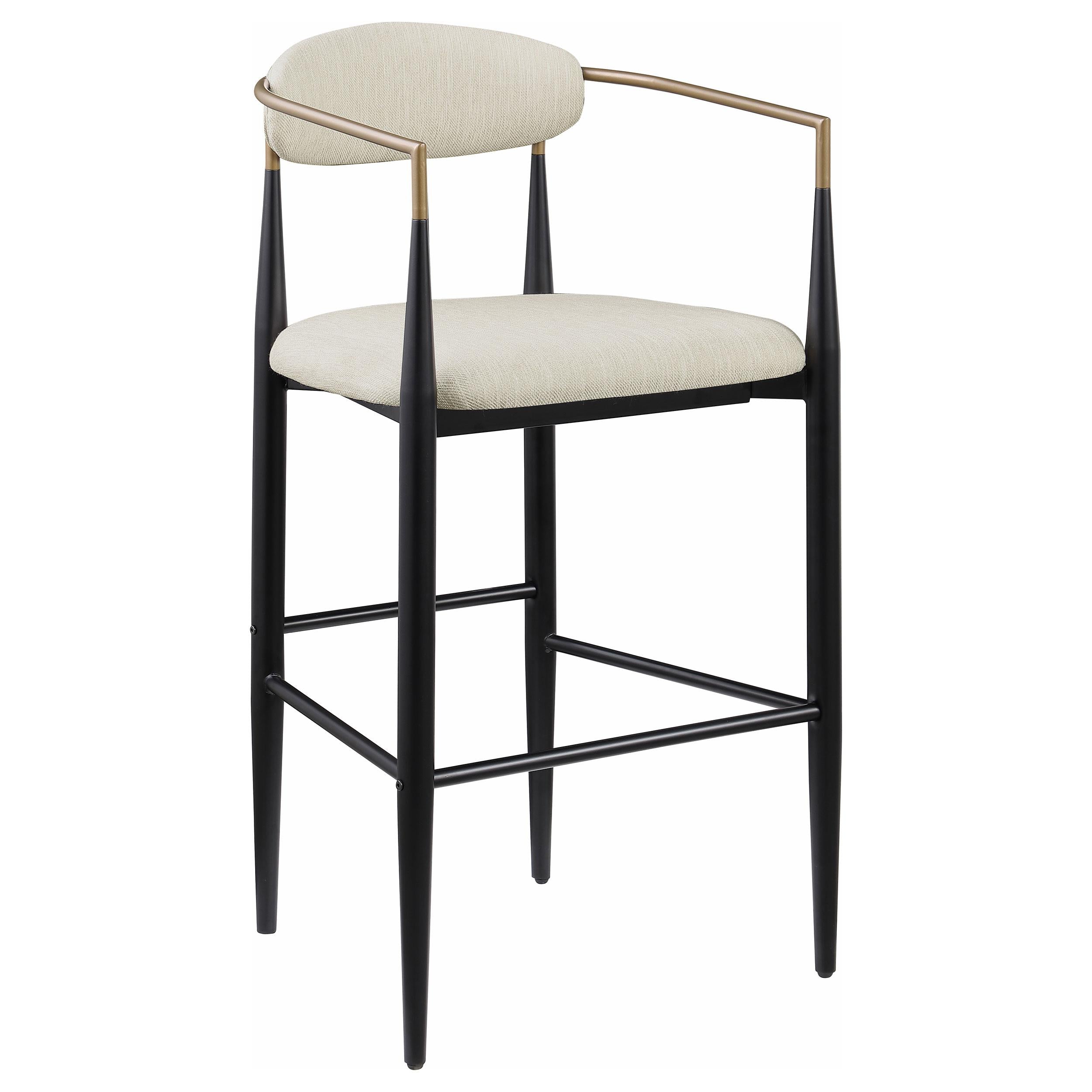  Coaster Furniture Tina 121187 Fabric Upholstered Bar Chair - Beige IMAGE 1