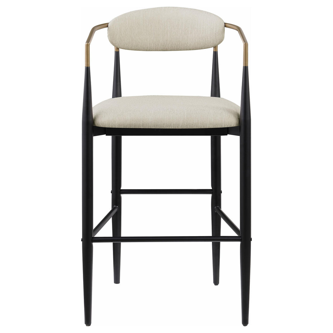  Coaster Furniture Tina 121187 Fabric Upholstered Bar Chair - Beige IMAGE 1