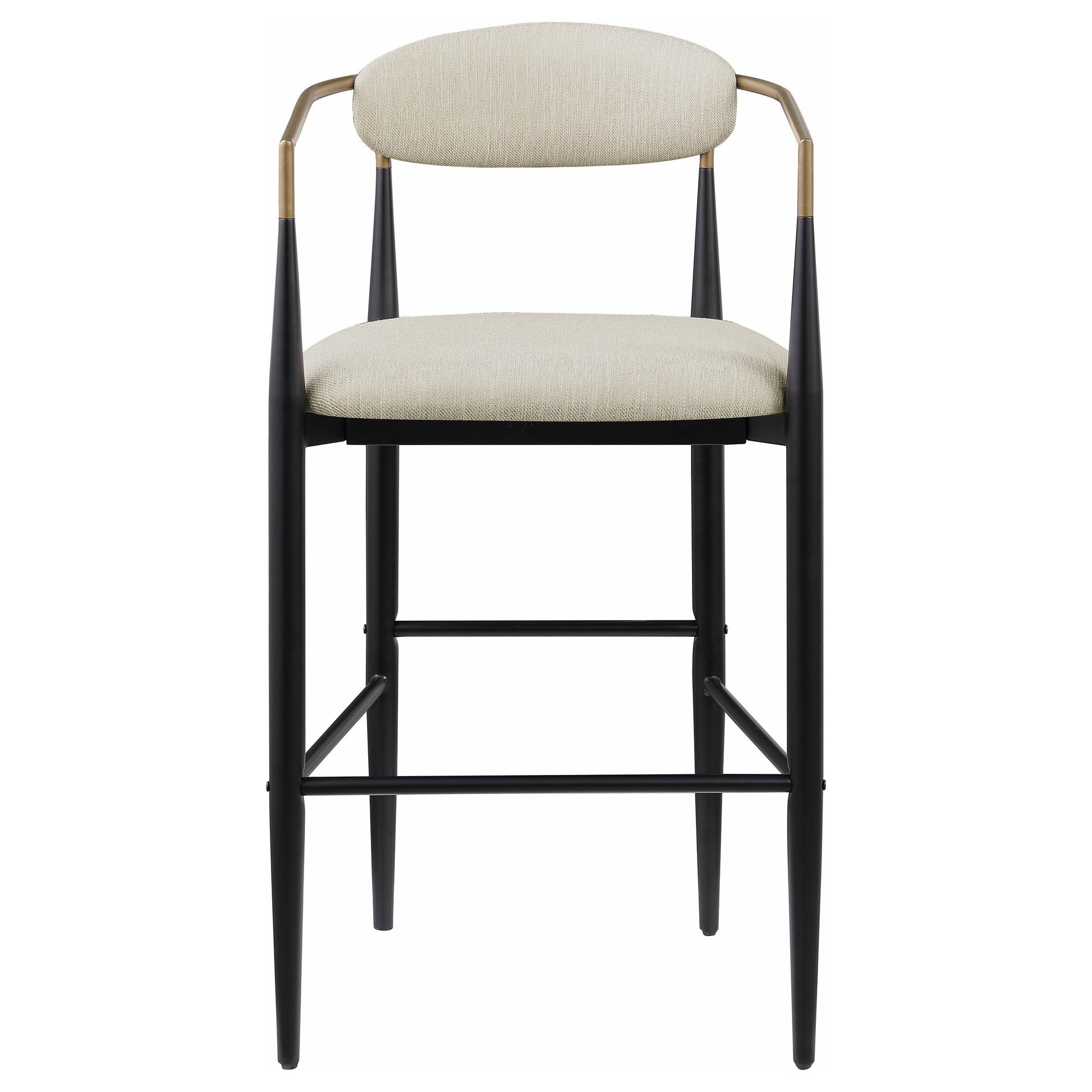  Coaster Furniture Tina 121187 Fabric Upholstered Bar Chair - Beige IMAGE 2