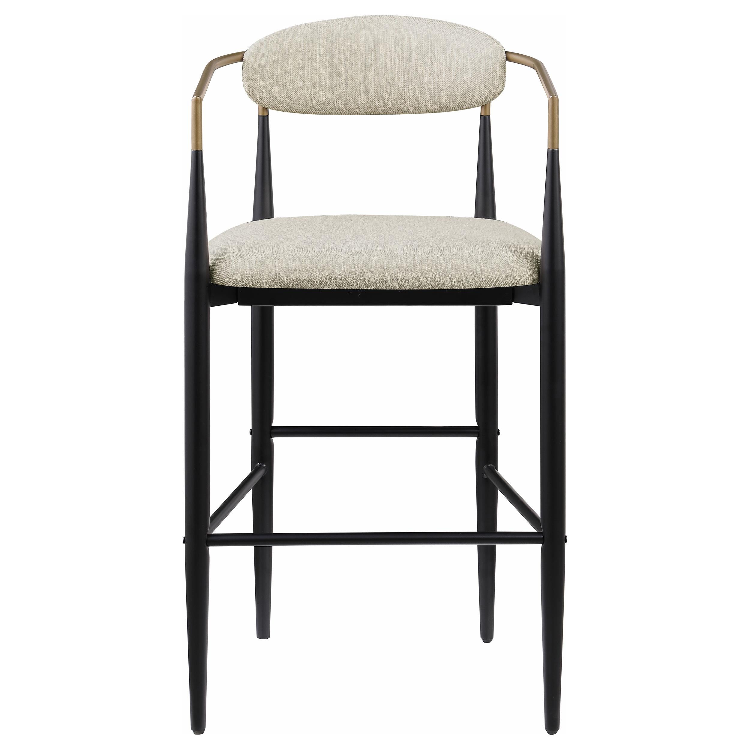  Coaster Furniture Tina 121187 Fabric Upholstered Bar Chair - Beige IMAGE 2