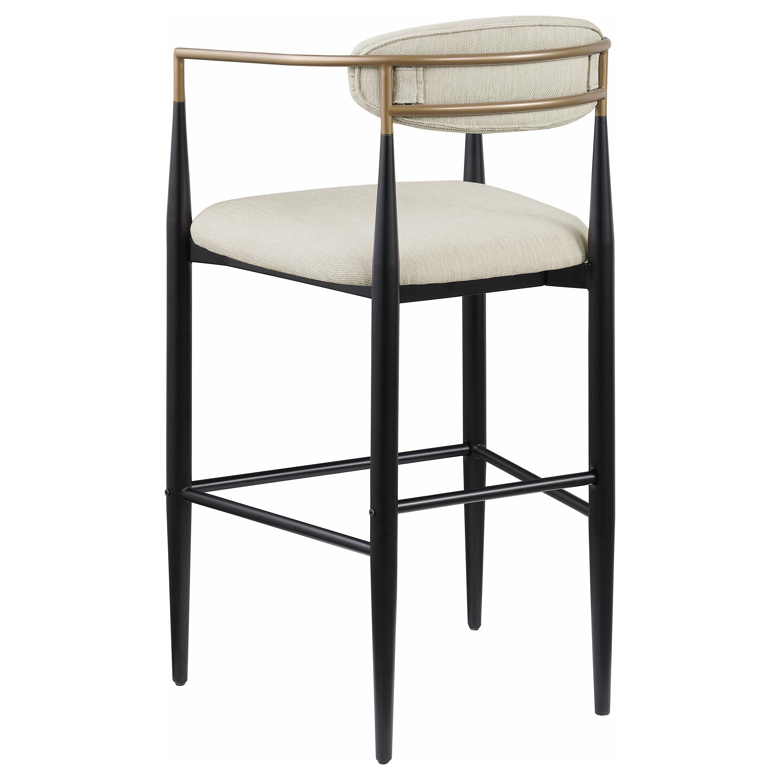 Coaster Furniture Tina 121187 Fabric Upholstered Bar Chair - Beige IMAGE 5