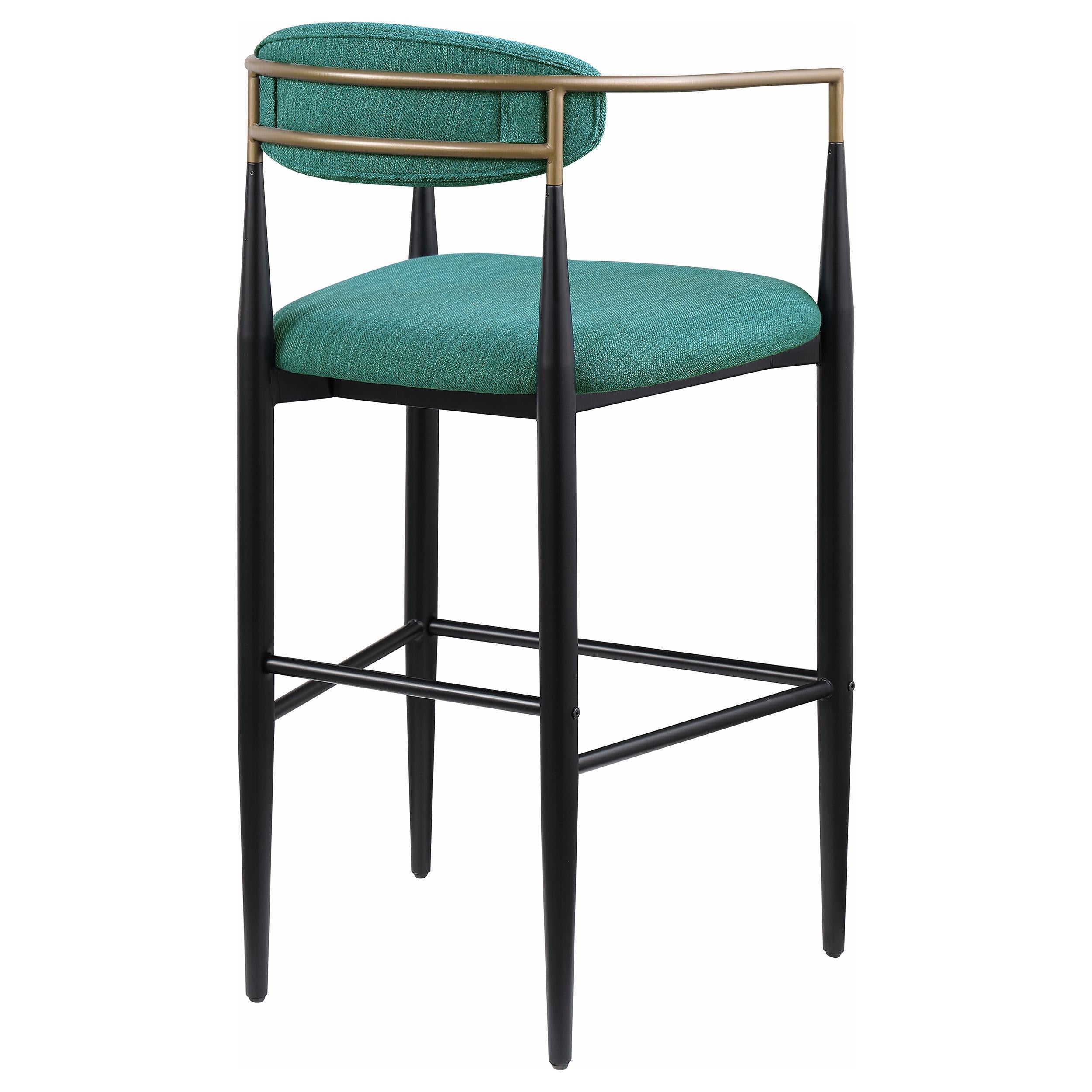  Coaster Furniture Tina 121188 Fabric Upholstered Bar Chair - Green IMAGE 6