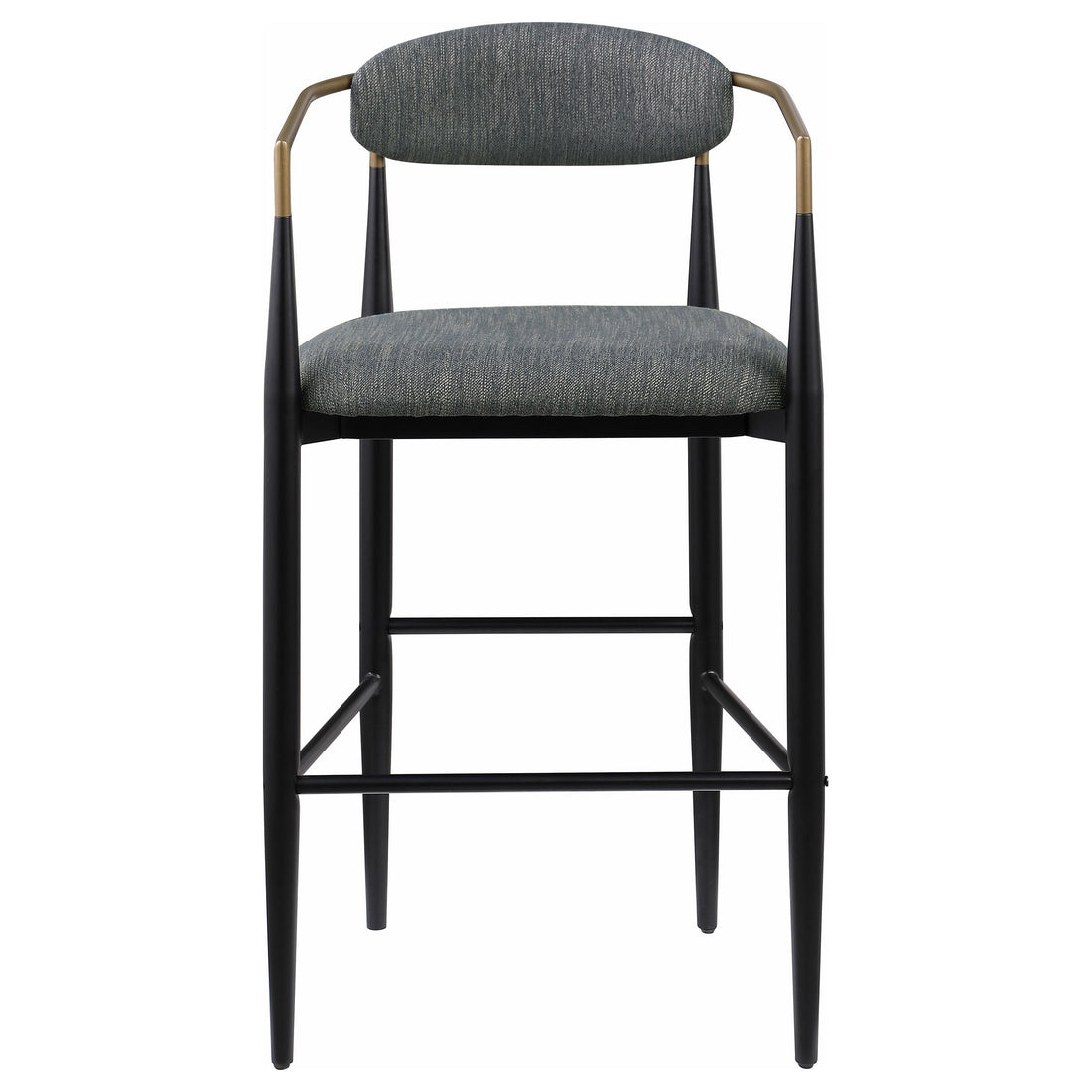  Coaster Furniture Tina 121189 Fabric Upholstered Bar Chair - Dark Grey IMAGE 1